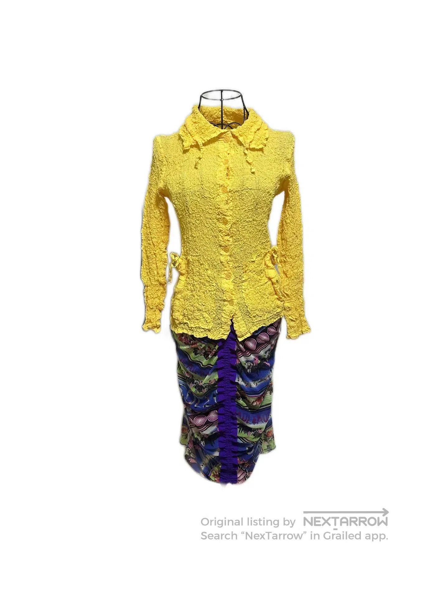 Issey Miyake Issey Miyake Bow Pleated Top. Size M / US 6-8 / IT 42-44 - 1 Thumbnail