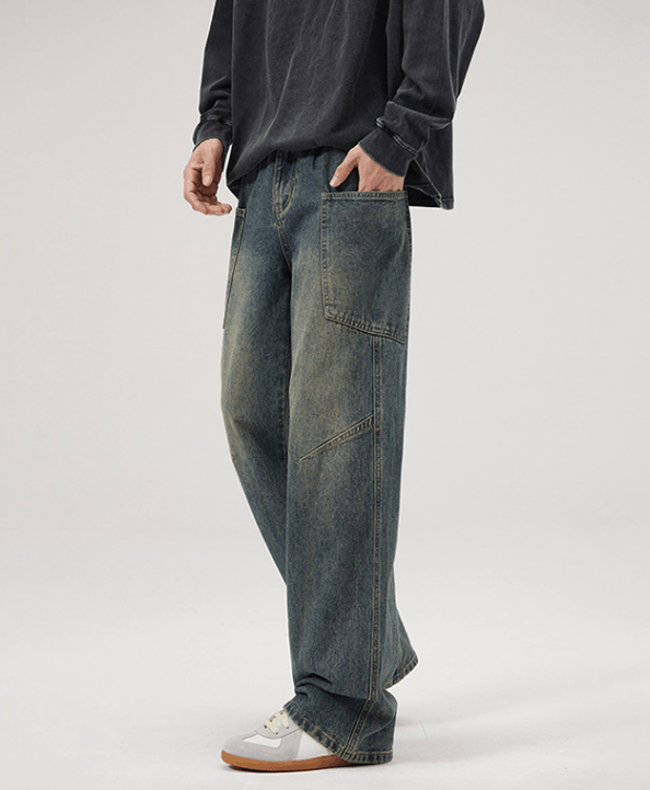 Japanese Brand × Jean Men's retro multi-pocket cleanfit cargo jeans Size US 32 / EU 48 - 5 Thumbnail