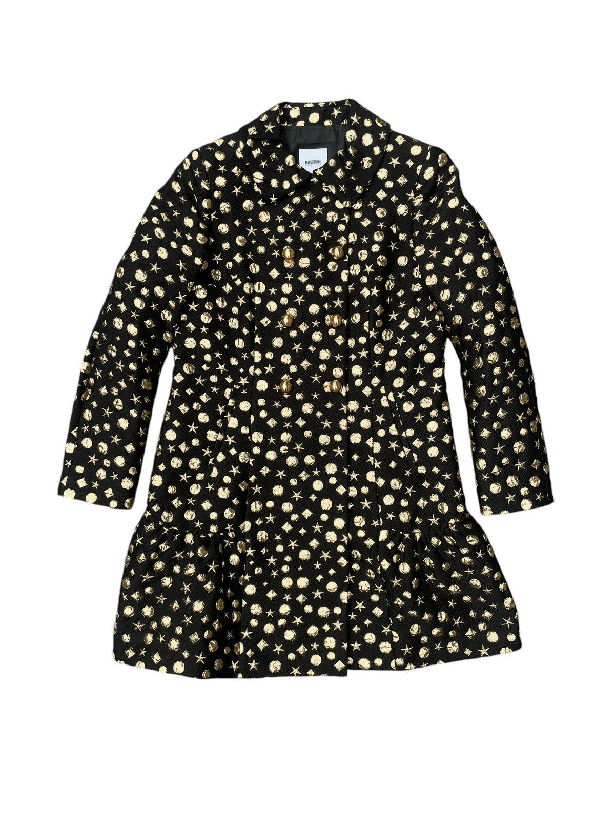 Moschino Moschino Cheap and Chic Gold Foiled Trench Coat Size M / US 6-8 / IT 42-44 - 1 Thumbnail