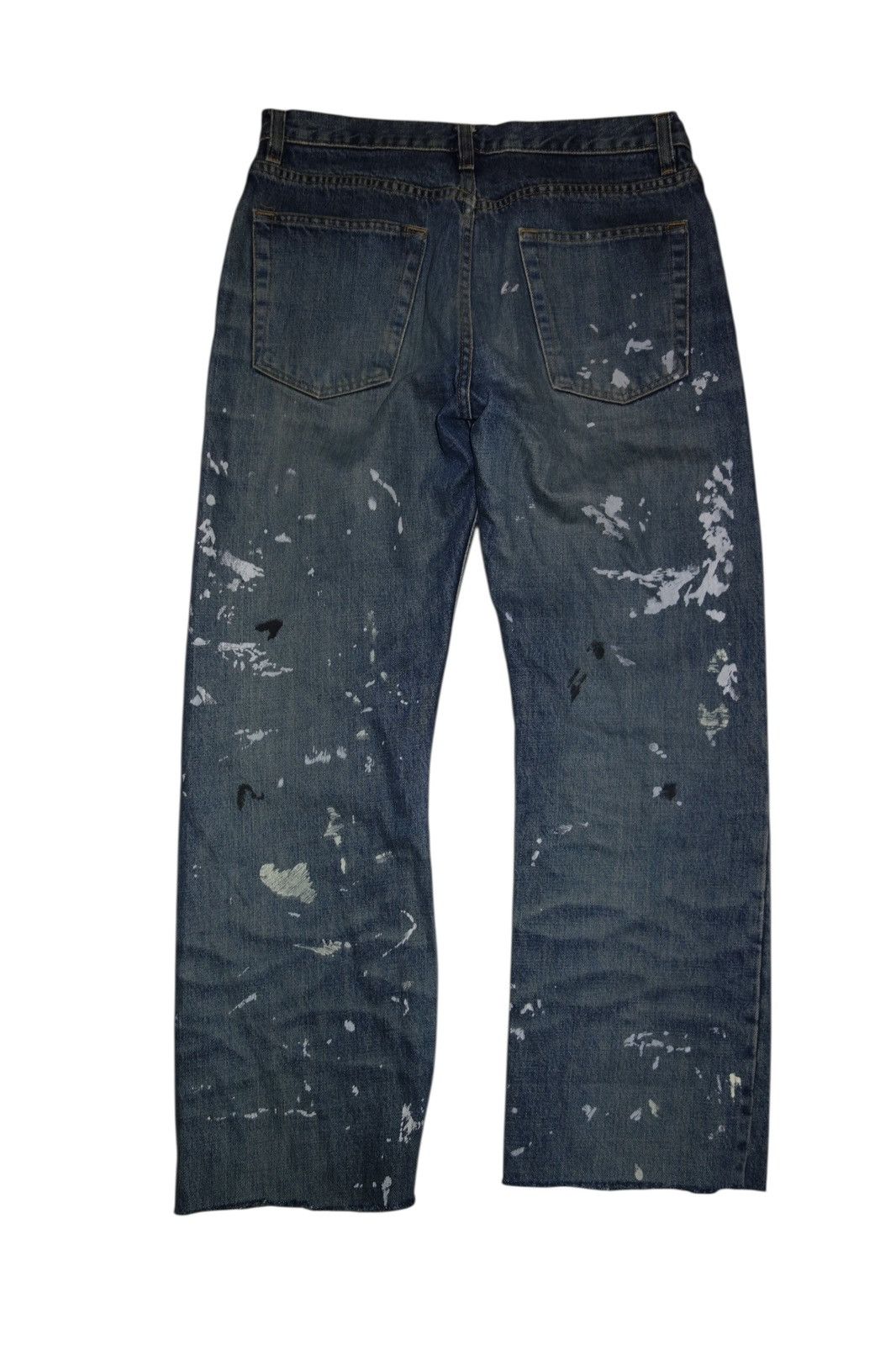 Helmut Lang Helmut Lang 1998 Painted Denim First Edition Size US 29 - 4 Thumbnail