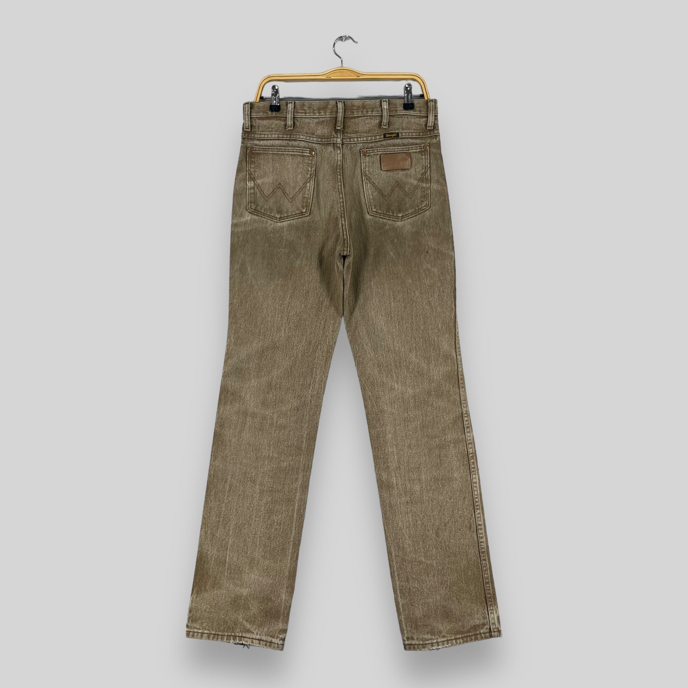 Jean × Wrangler Vintage Distressed Wrangler High Rise Faded Brown Jeans Size US 31 - 7 Thumbnail