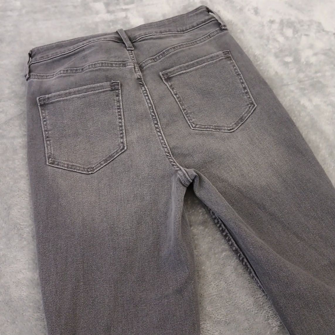 Old Navy Old Navy Jeans Womens 10 Gray Skinny Stretch 28x28 High Rise Regular Inseam 28 5-Pocket Denim N/A Size 32" / US 10 / IT 46 - 7 Thumbnail