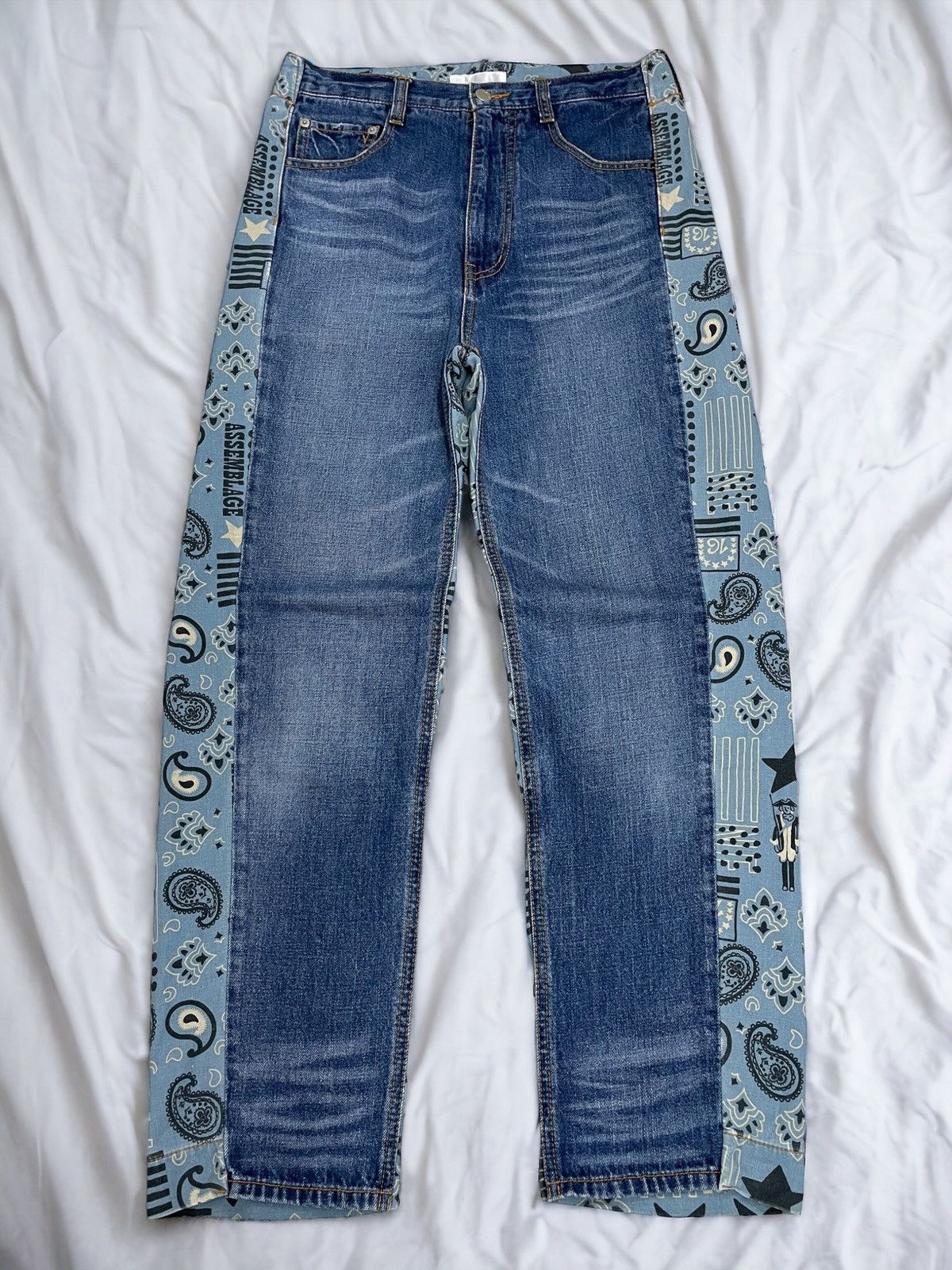 Rare Ne-Net by Issey Miyake Denim Pattern