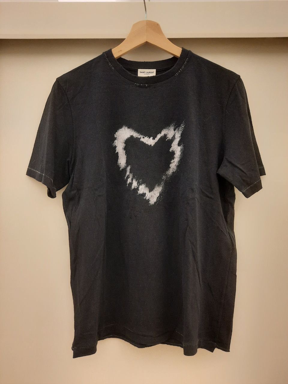 Saint Laurent Paris Heart Tee Size US XS / EU 42 / 0 - 1 Thumbnail