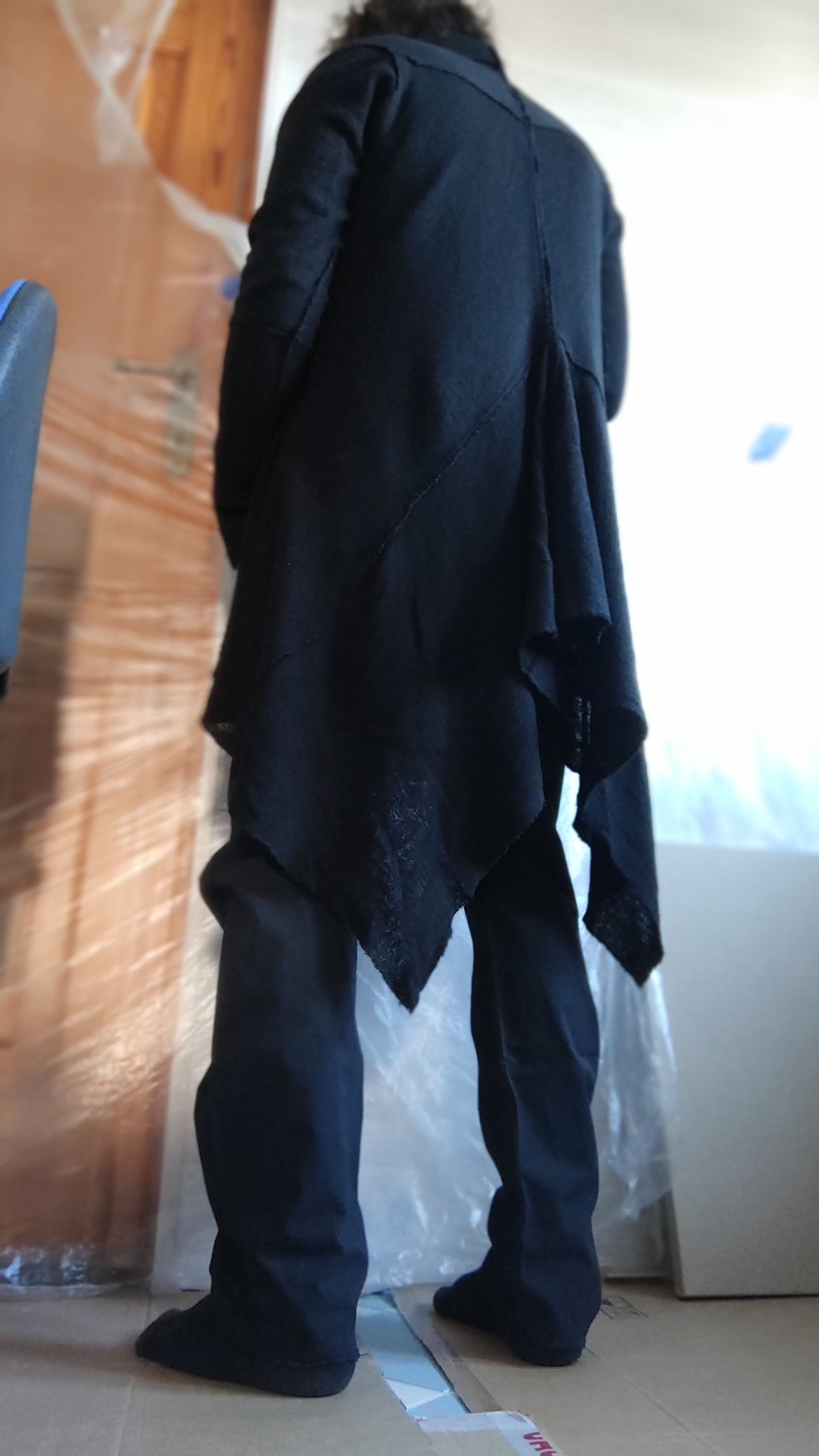 Ivan Grundahl Reconstructed 100%Wool Coat Cape Cardigan Darkfashion Goth M Size US M / EU 48-50 / 2 - 8 Thumbnail