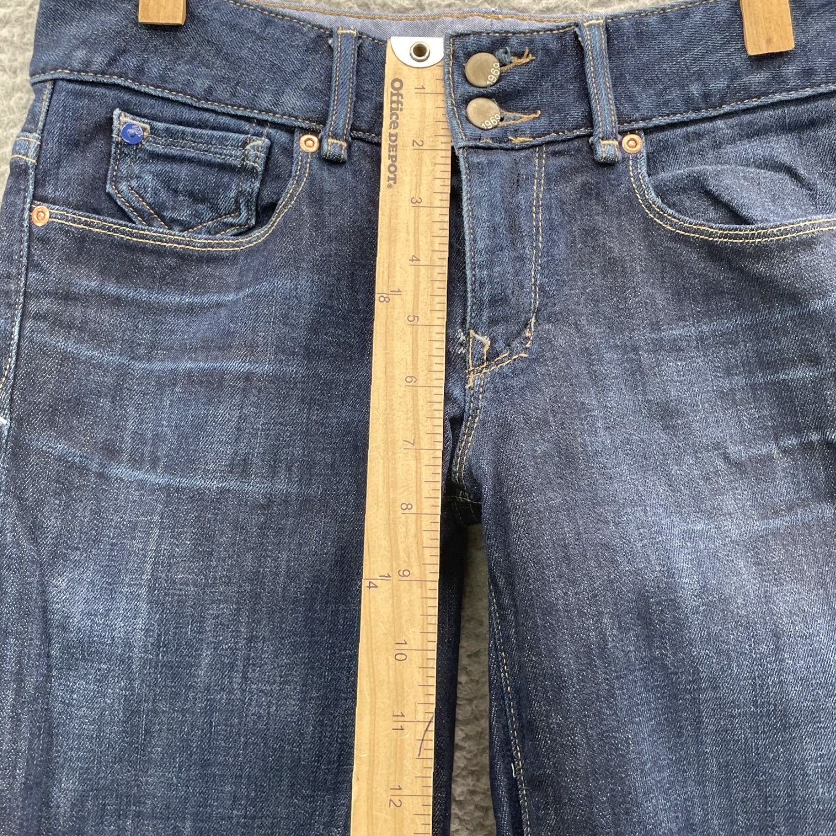 Gap Gap Bootcut Jean Women 30x32 Low Whisker Flare Western Y2k Cowgirl Rodeo 70's 1969 Gap Blue Jeans Mens? Size 30" / US 8 / IT 44 - 5 Thumbnail