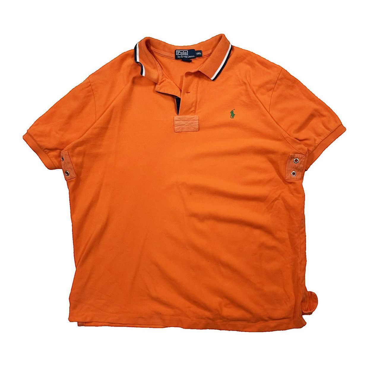 Vintage Vintage 90s Polo Ralph Lauren Orange Golf Polo Size US XXL / EU 58 / 5 - 1 Thumbnail