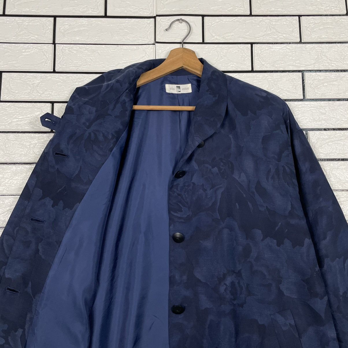 Japanese Brand Villa Estivo Flower Design Overcoat Size M / US 6-8 / IT 42-44 - 11 Thumbnail