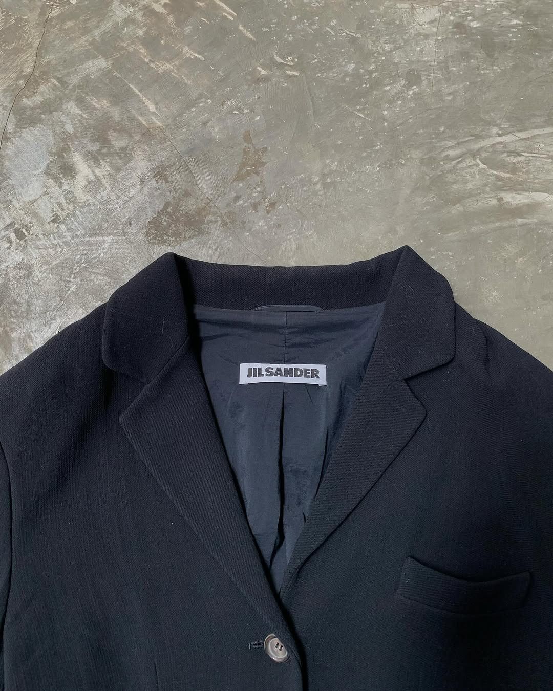 Designer × Jil Sander Jil Sander - Wool Black Blazer Size 38R - 2 Thumbnail