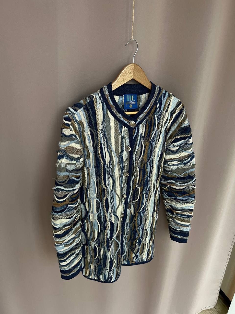 Coogi Limnos 3D Knit Coogi Style Cardigan Sweater Men M Wool Size US M / EU 48-50 / 2 - 5 Thumbnail