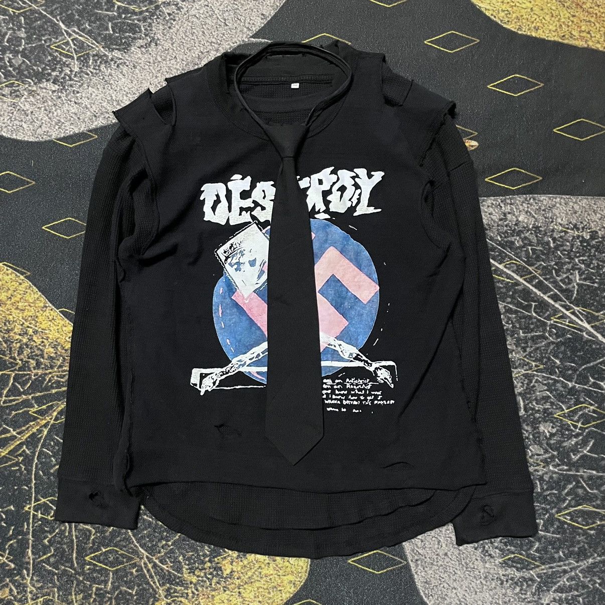 Band Tees × Seditionaries 💥- Reprint Destroy Seditionaries Punk Custom Thermal Layered Size US S / EU 44-46 / 1 - 3 Thumbnail
