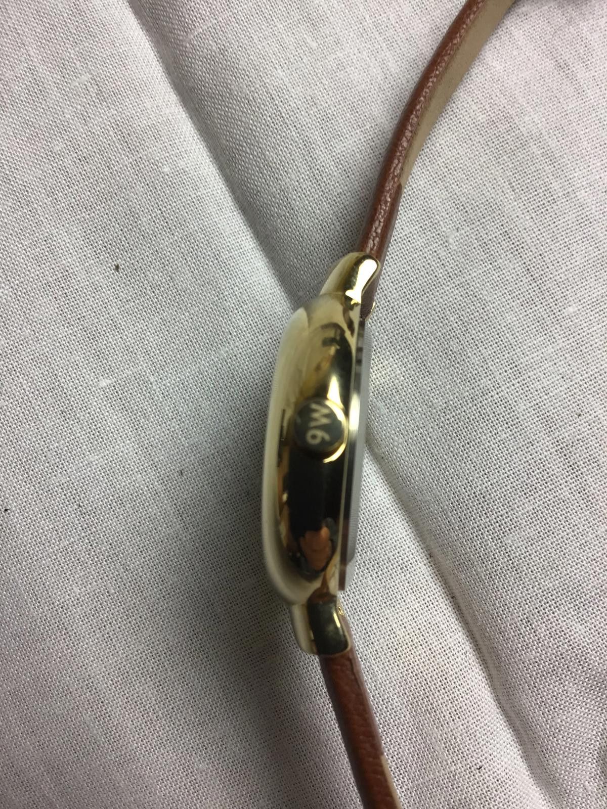 Nine West Nine West Gold Tone Watch with VERY Long Brown Leather Strap Size ONE SIZE - 7 Thumbnail
