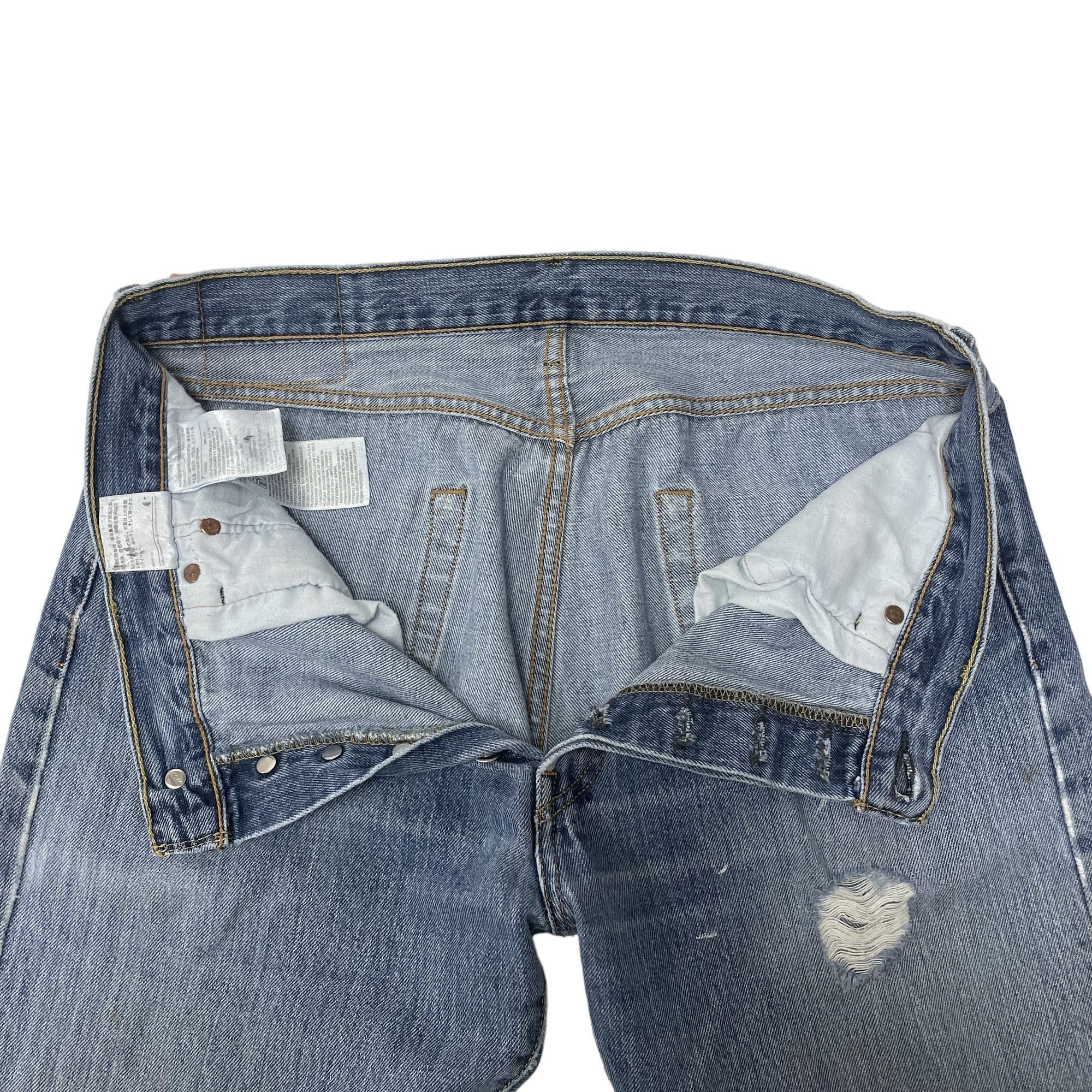 Levi's Y2K Levis 501 XX DISTRESSED Blue Jeans FRAYED Pants Size US 34 / EU 50 - 6 Thumbnail