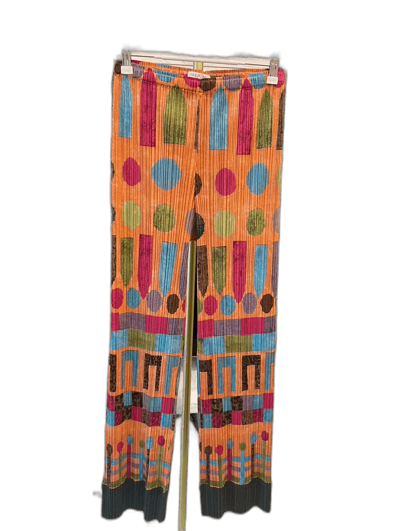 Issey Miyake Colorful Patterned Loose Fit Pants-yf Size US 26 / EU 42 - 1 Thumbnail