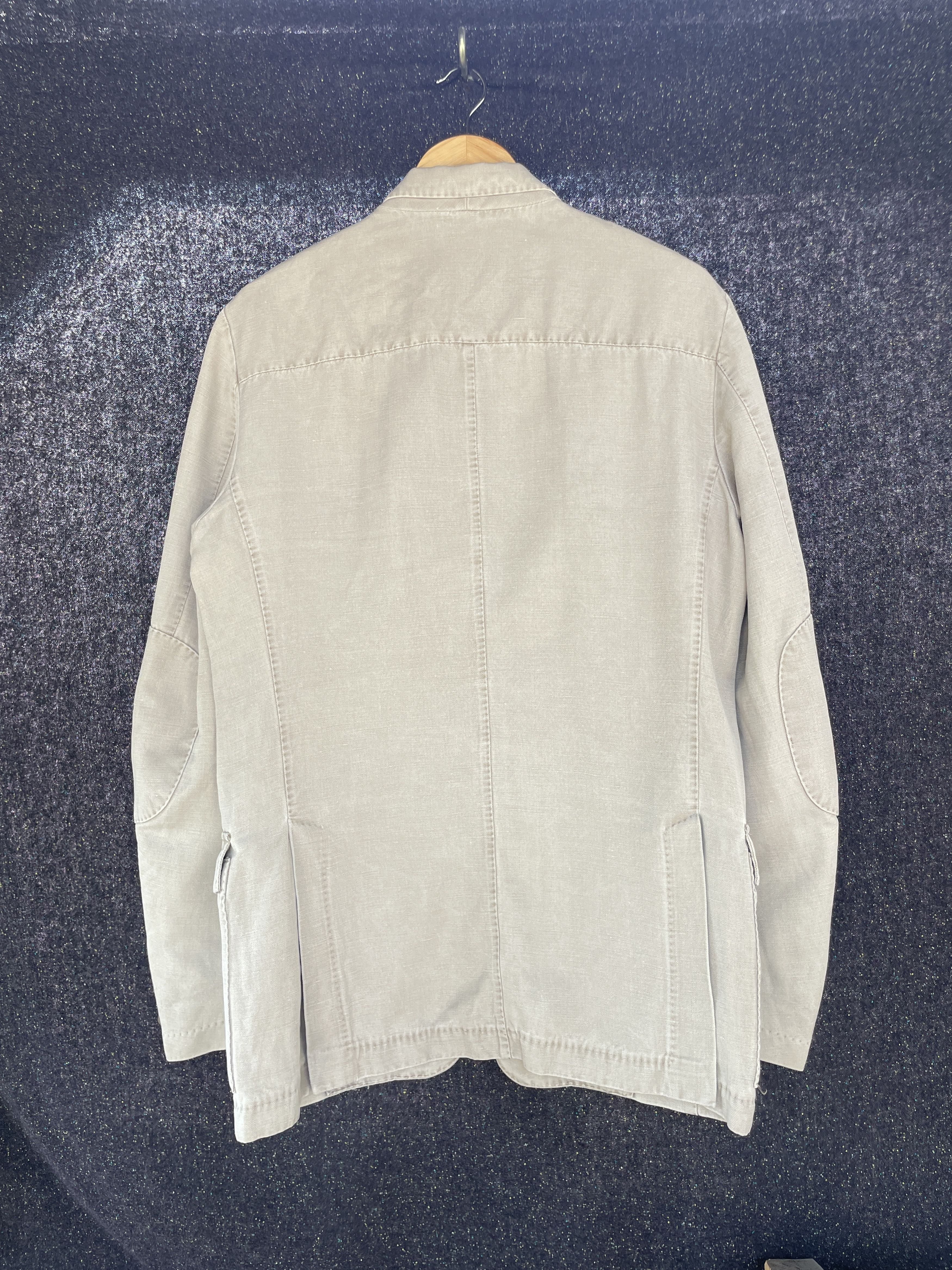 Corneliani Corneliani ID Unlined Garment Dyed Cotton Hemp Sport Coat Size 42R - 2 Thumbnail
