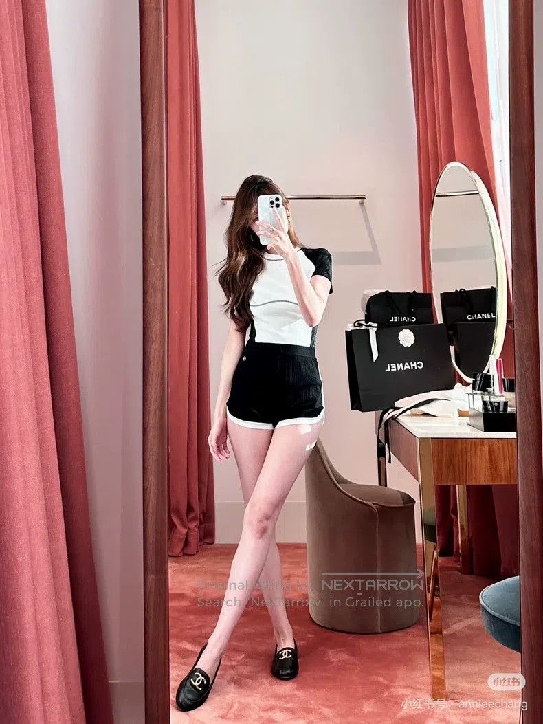 Chanel Chanel 24C waffle cashmere shorts Size 25" / US 0 / IT 36 - 7 Thumbnail