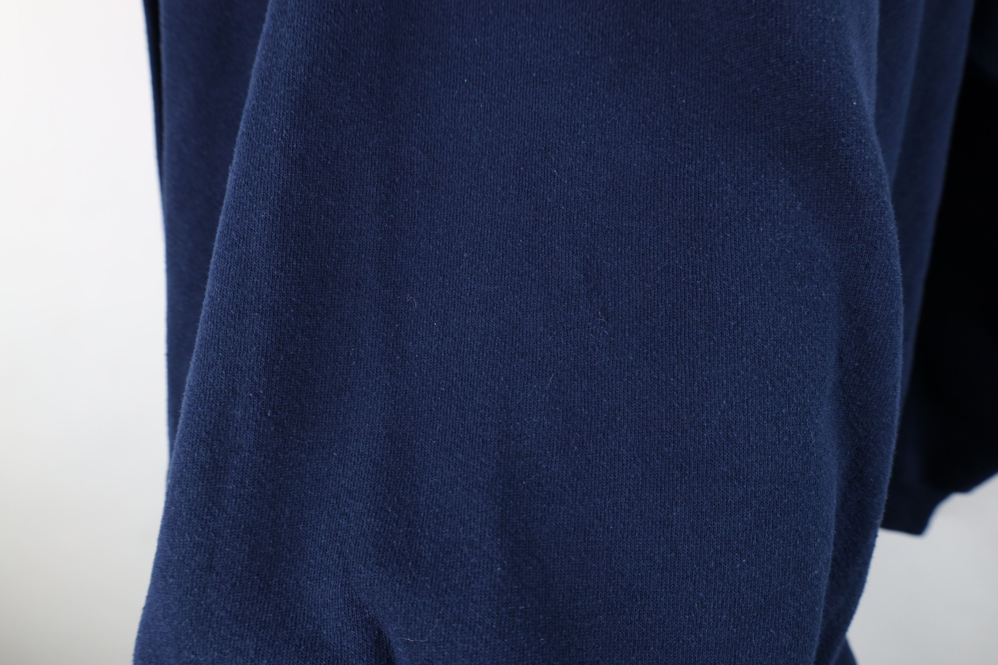 Vintage Vintage 90s Streetwear Blank Crewneck Sweatshirt Blue USA Size US XXL / EU 58 / 5 - 8 Thumbnail