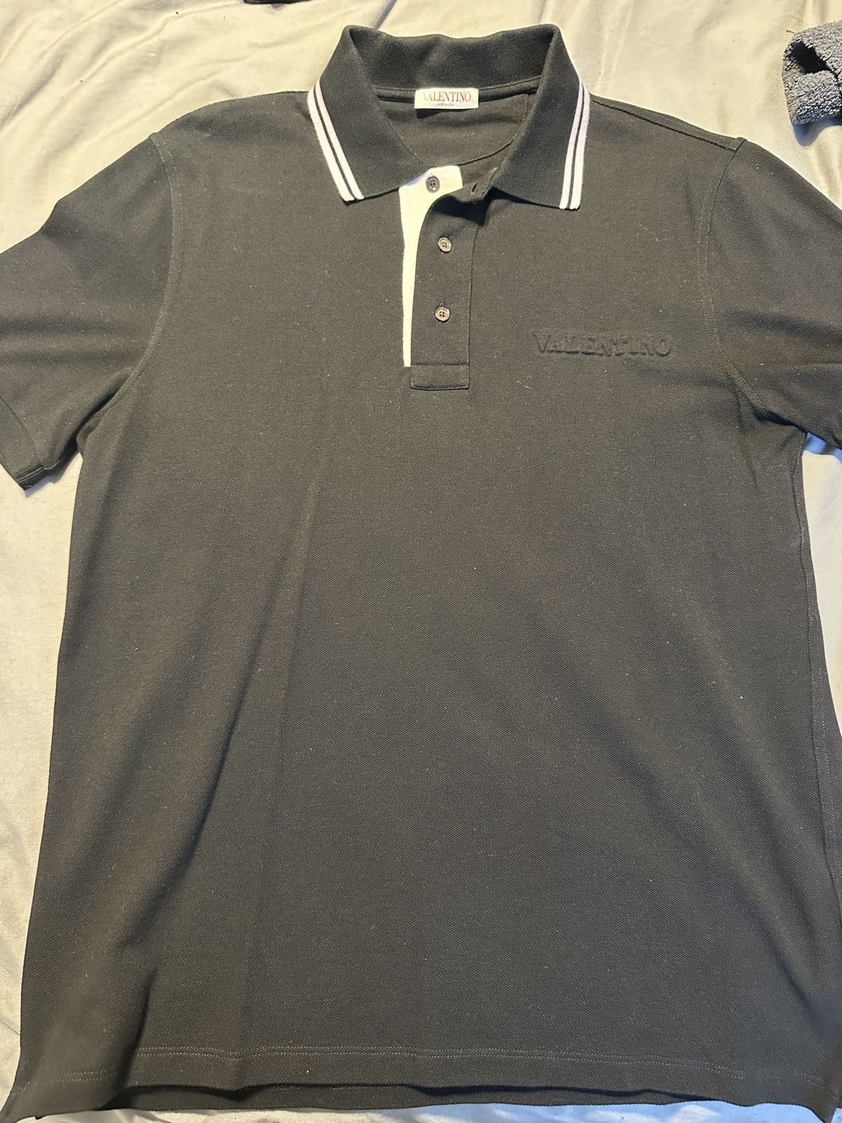 Image of Valentino Polo Shirt Black, Men's (Size XL)