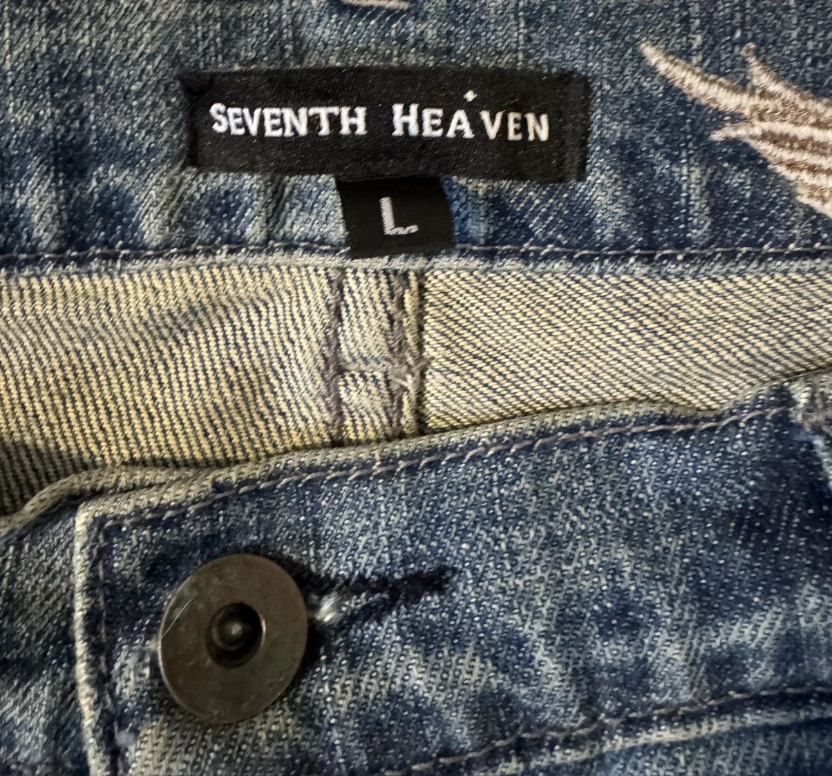 Seventh Heaven [FINAL DROP] Seventh Heaven SS19 Black & Blue Denim Jeans Size US 32 / EU 48 - 5 Thumbnail