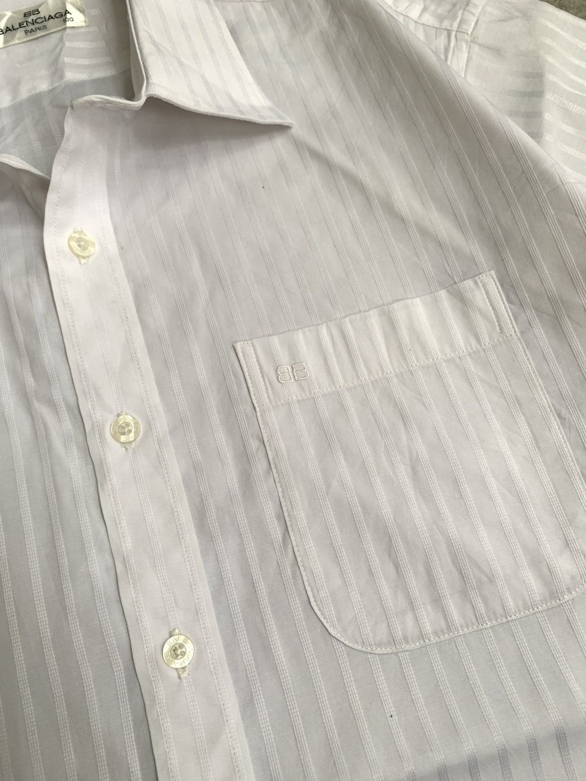 Balenciaga BALENCIAGA STRIPE SHIRT Size US L / EU 52-54 / 3 - 4 Thumbnail