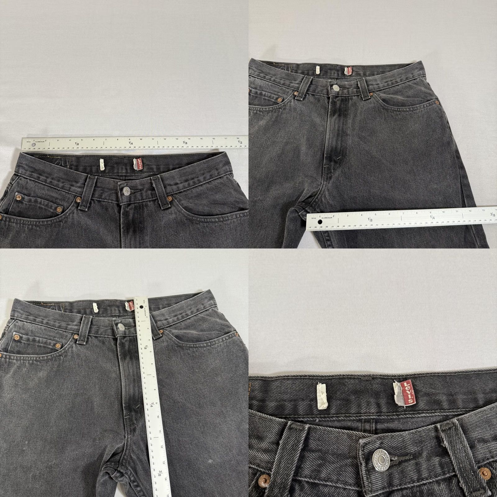 Levi's VINTAGE Levi's Jeans Mens 34x34 Black 505 Straight Fit Denim pants Y2K Size US 34 / EU 50 - 8 Thumbnail
