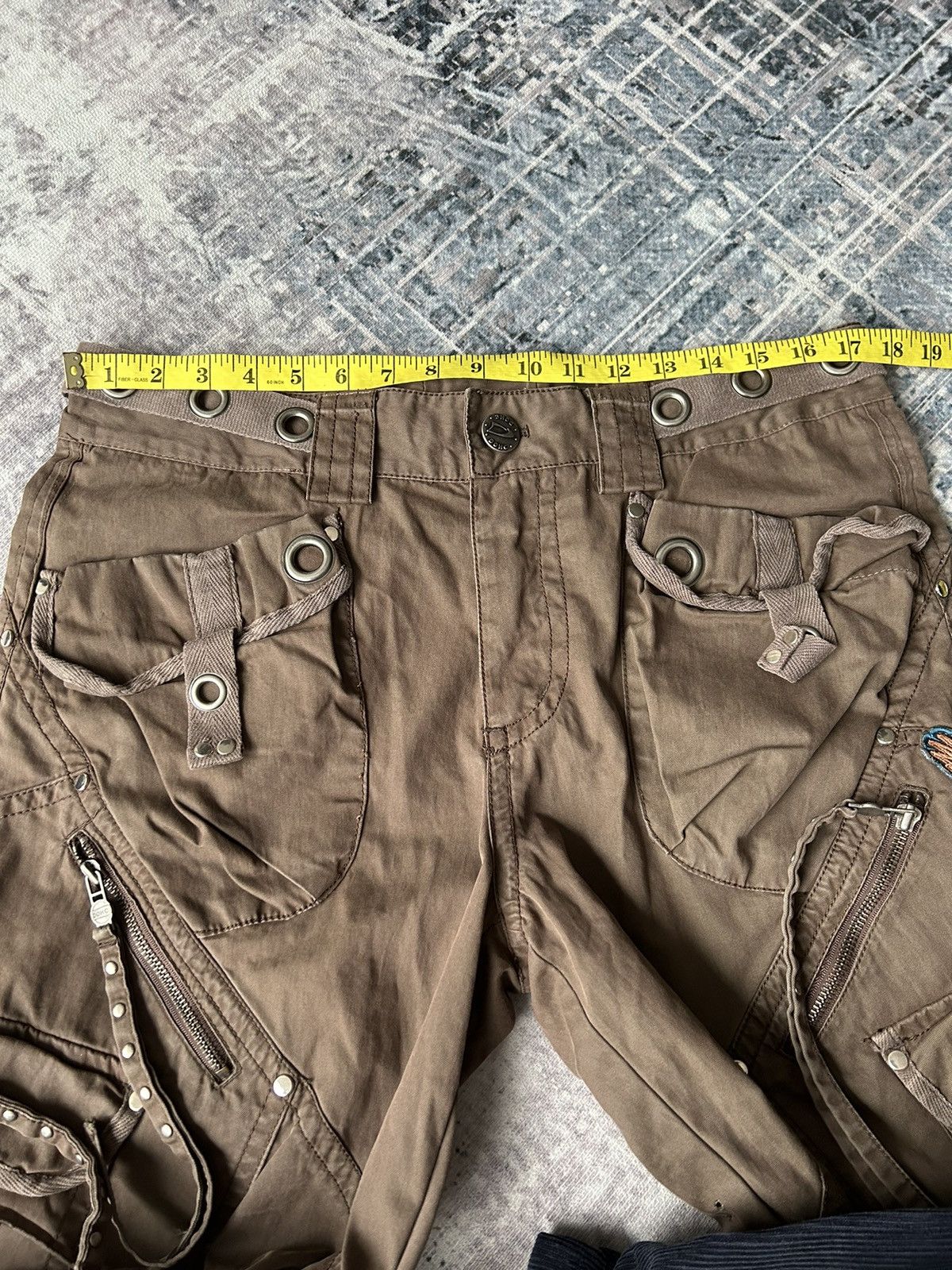 If Six Was Nine Bondage Multipocket Cargo Pants Size US 35 - 16 Thumbnail