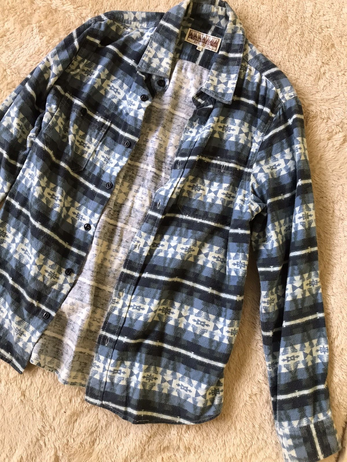 Japanese Brand Corisco Flanel Hawaiian Size US XL / EU 56 / 4 - 3 Thumbnail