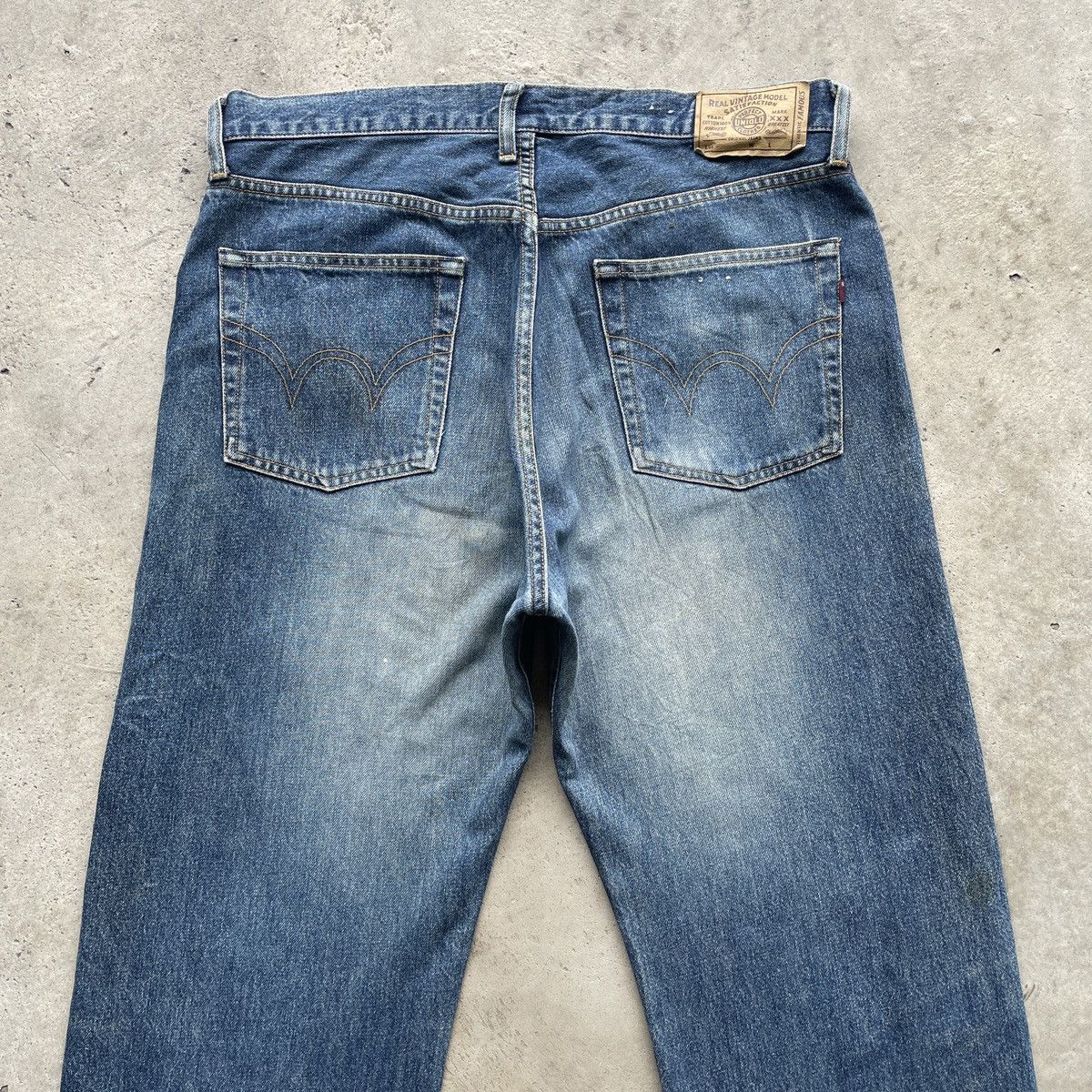 Japanese Brand × Jean × Vintage Vintage Japanese Faded Baggy Jeans Distressed Denim Pants Size US 35 - 10 Thumbnail