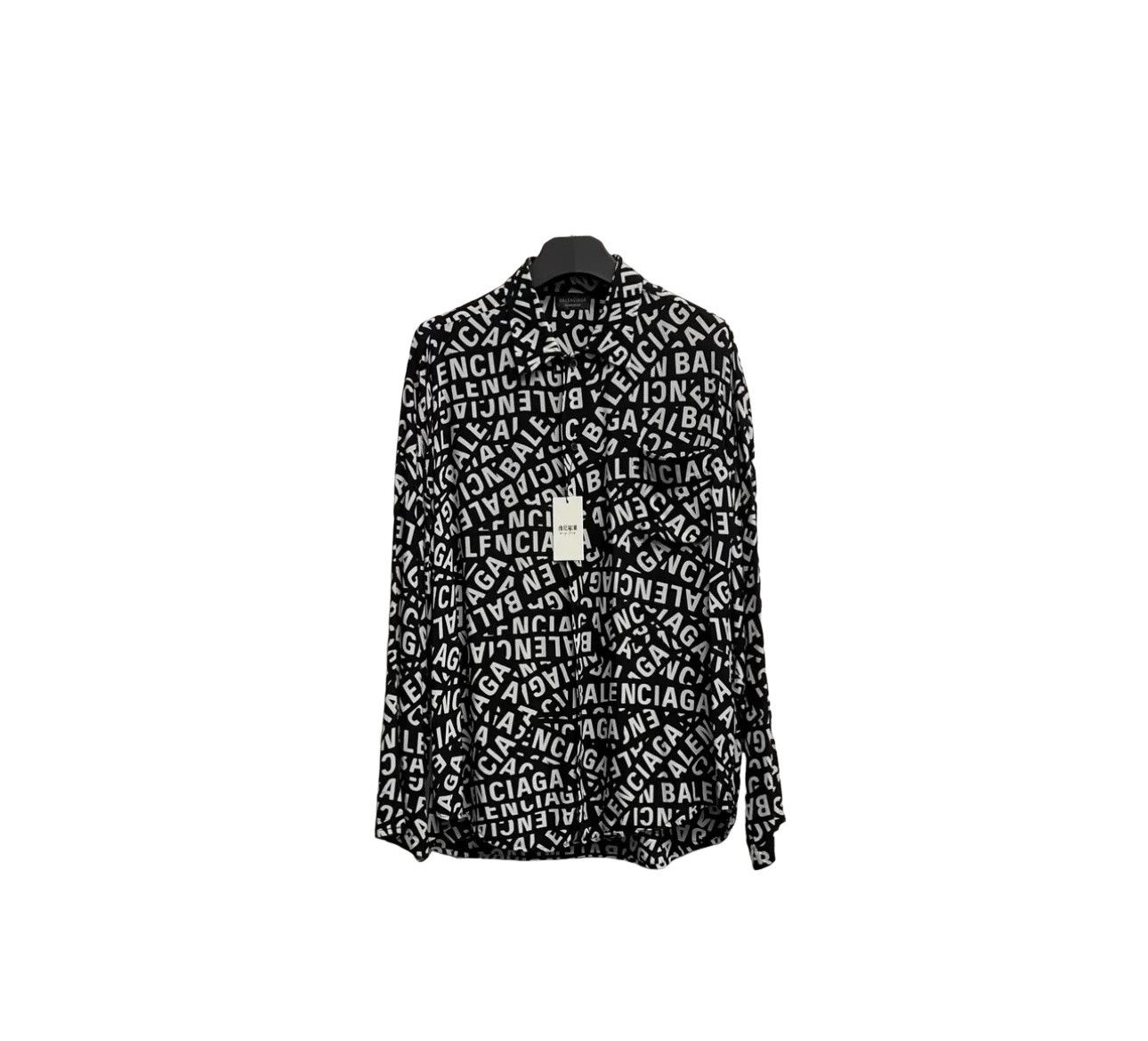 Balenciaga Balenciaga All-Over Logo Print Shirt Size S Size US S / EU 44-46 / 1 - 1 Thumbnail