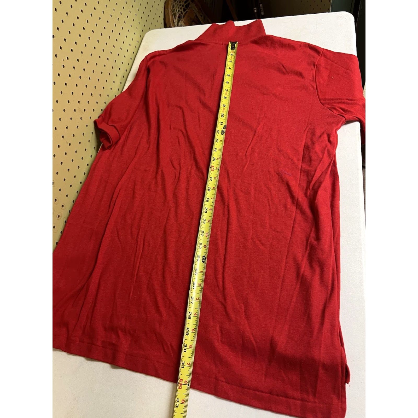 Vintage VINTAGE Whang 2XL Red Cotton Blend Polo Shirt Short Sleeve Collared USA Made Men's Classic Basketball Shirt Single Stitch 90s? Size US XXL / EU 58 / 5 - 6 Thumbnail