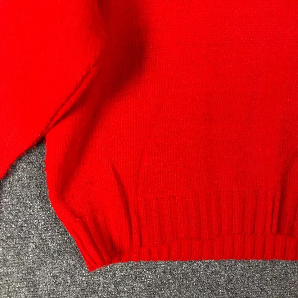 Vintage Croquet Sweater Women's Large Cowl Neck Red Knit L Size L / US 10 / IT 46 - 10 Thumbnail