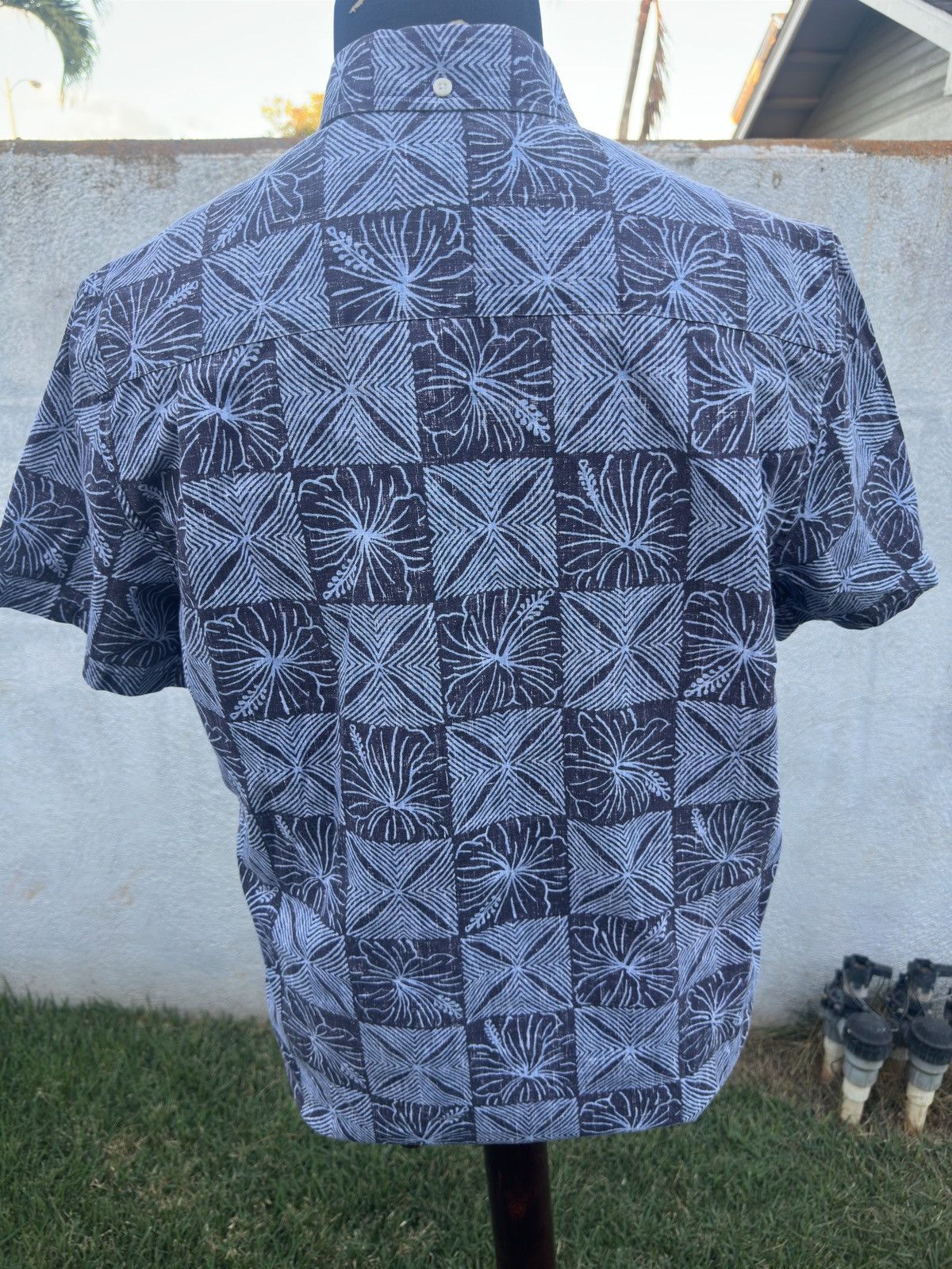 Reyn Spooner Reyn Spooner Tailored Blue Hawaiian Print Men's M Size US M / EU 48-50 / 2 - 2 Thumbnail