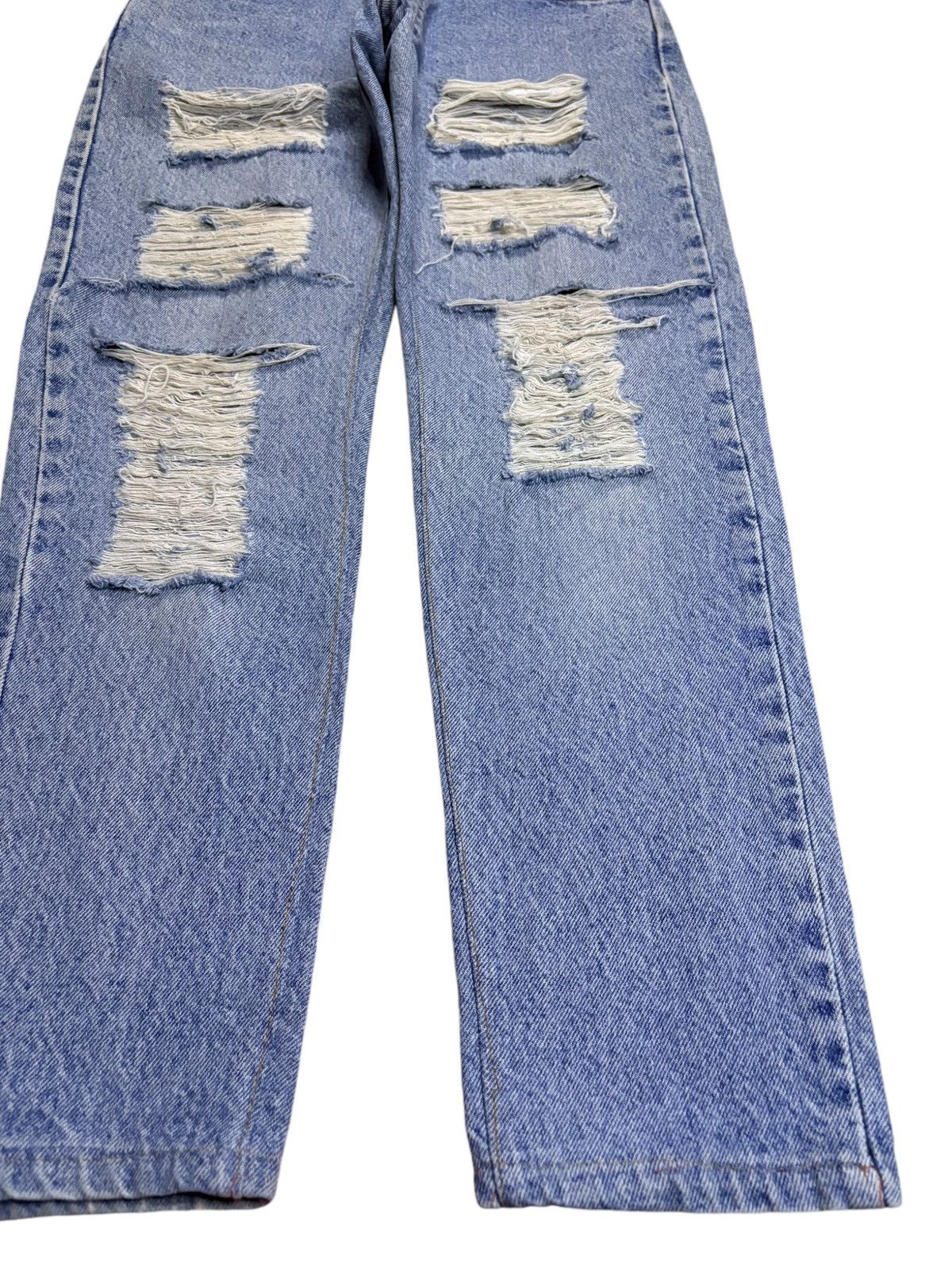 Levi's Vintage 90s Levis 550 Orange Tab Blue Wash Distressed Jeans Size US 30 / EU 46 - 6 Thumbnail