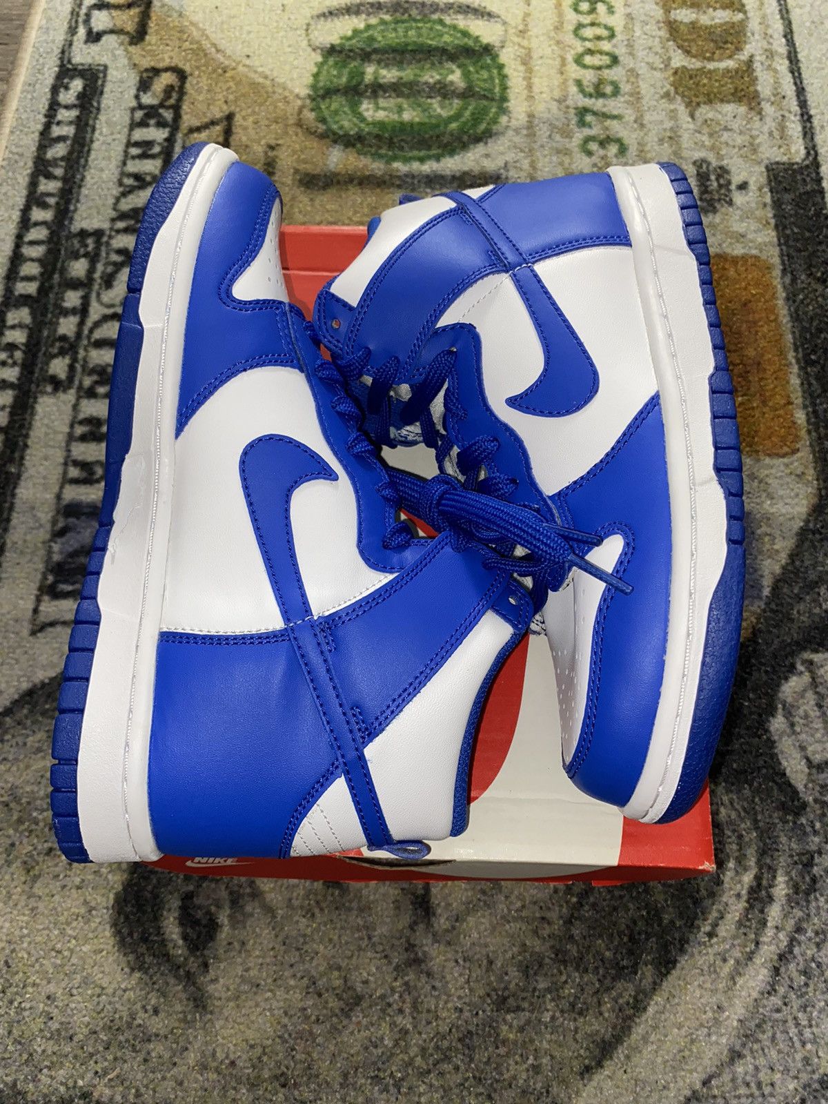 Nike Nike Dunk High Game Royal (5Y Grade School) Size US 6.5 / IT 36.5 - 2 Thumbnail