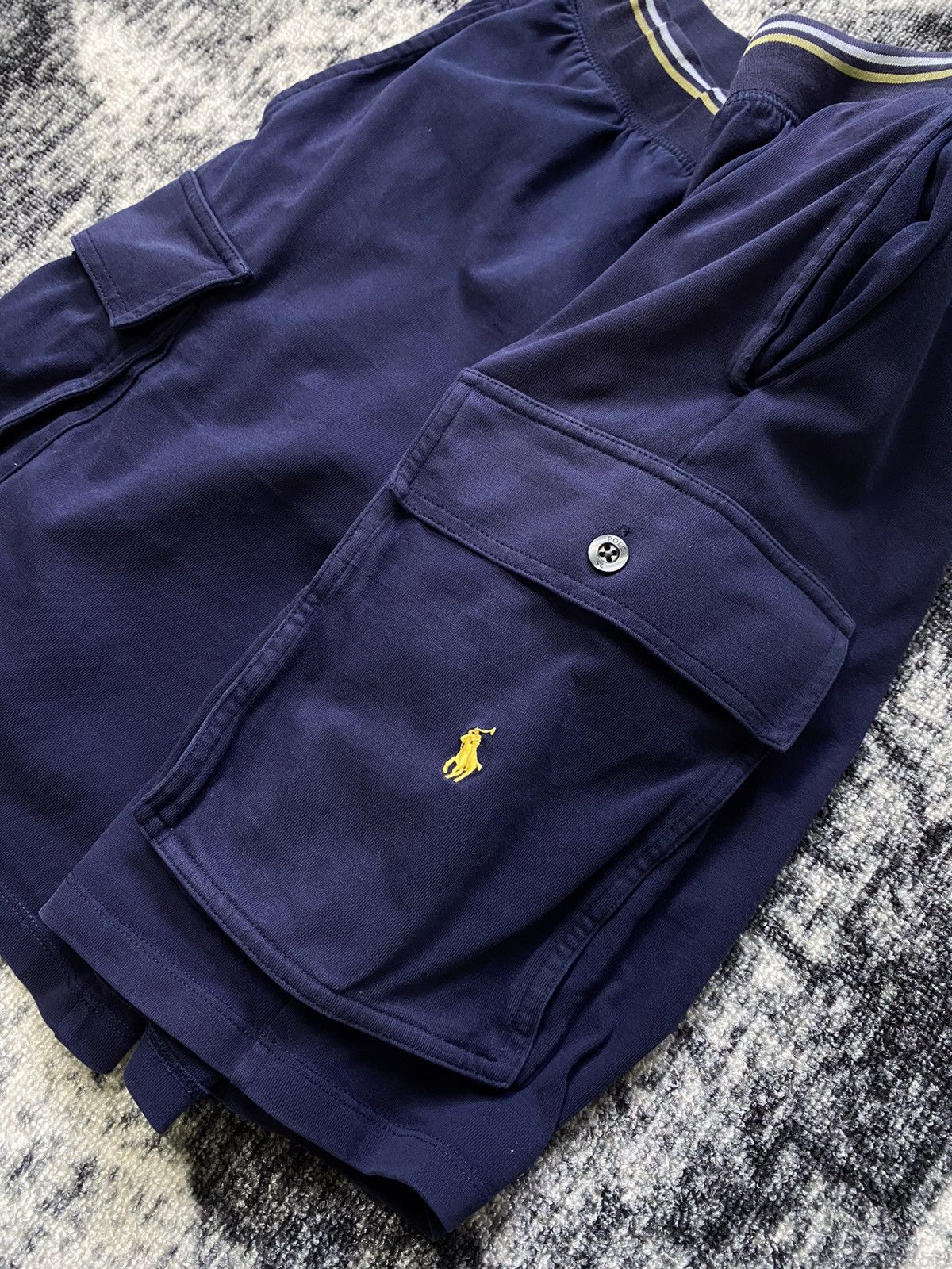 Vintage Vintage Polo Ralph Lauren Shorts Sleepwear Yellow Pony Y2K Size US 30 / EU 46 - 2 Thumbnail
