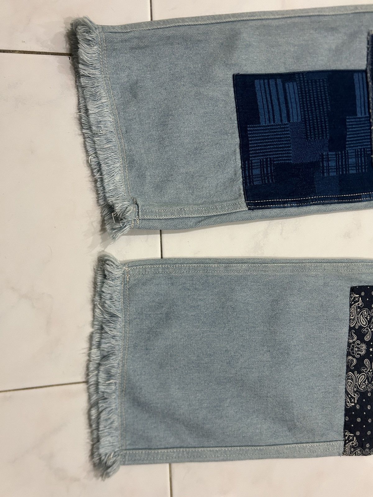 Japanese Brand Y2K Niko And Unstudied Patchwork Sashiko Bandana Jeans Size US 32 / EU 48 - 5 Thumbnail