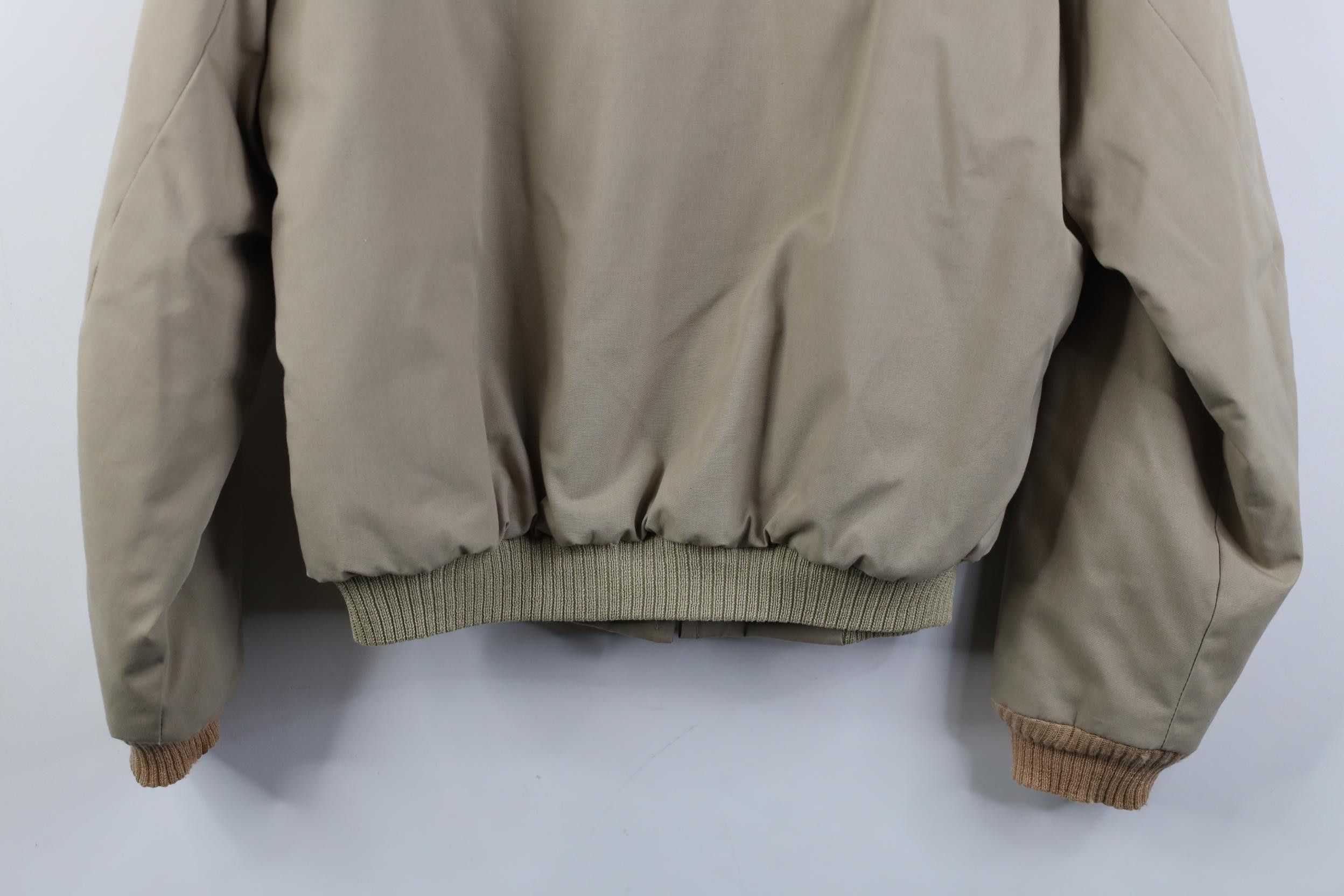 Vintage Vintage 70s Streetwear Fleece Lined Bomber Jacket Beige USA Size US XXL / EU 58 / 5 - 21 Thumbnail
