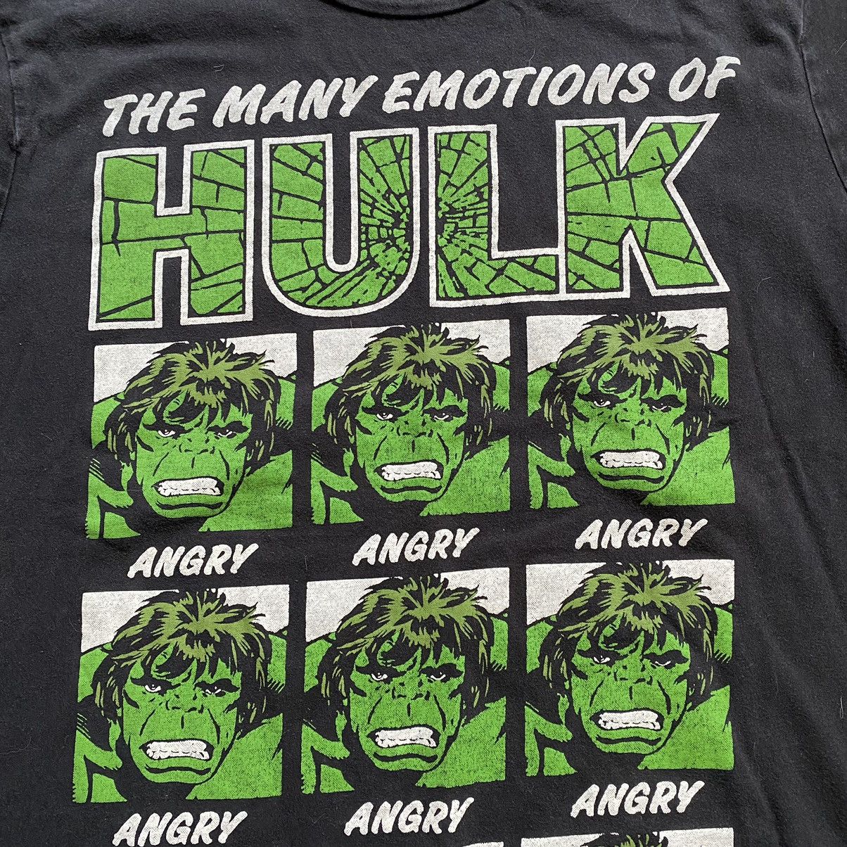 Marvel Comics MARVEL COMICS HULK EMOTIONS Y2K PRINT T SHIRT Size US M / EU 48-50 / 2 - 2 Thumbnail