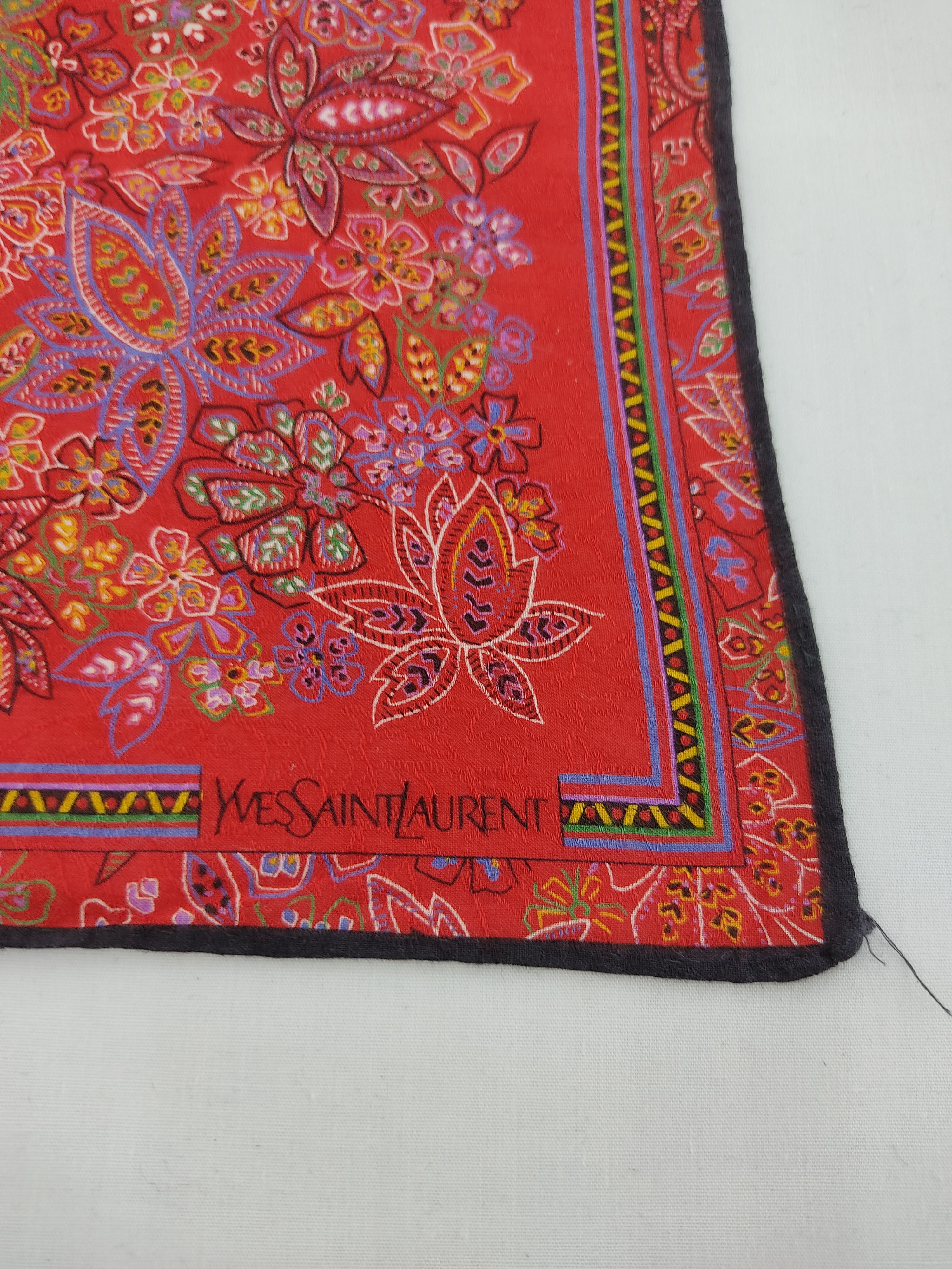 Yves Saint Laurent Vintage Yves Saint Laurent Handkerchief / Neckwear / Bandana Size ONE SIZE - 5 Thumbnail