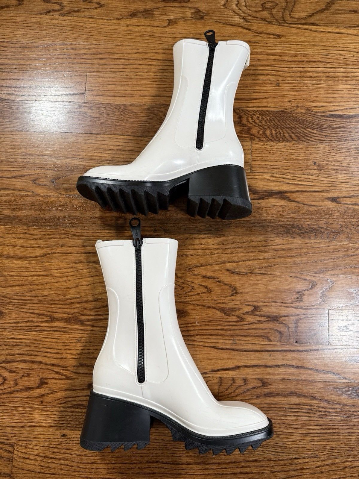 Chloe Chloe Rubber Betty Sock Rain Boots White Women’s Size 39 Size US 9 / IT 39 - 8 Thumbnail