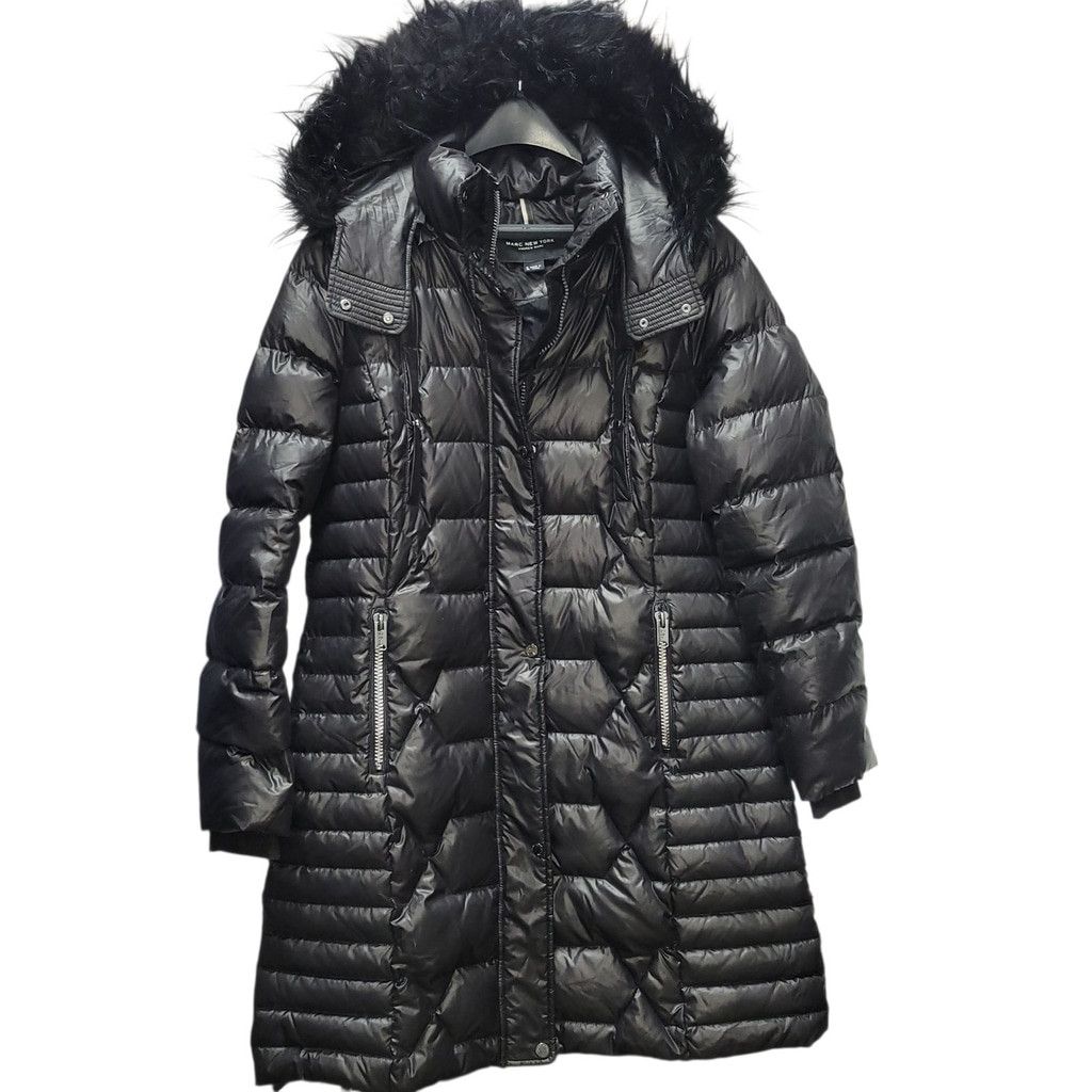 Andrew Marc Marc New York Andrew Marc Women's Faux-Fur Trim Puffer Coat Size L / US 10 / IT 46 - 2 Thumbnail