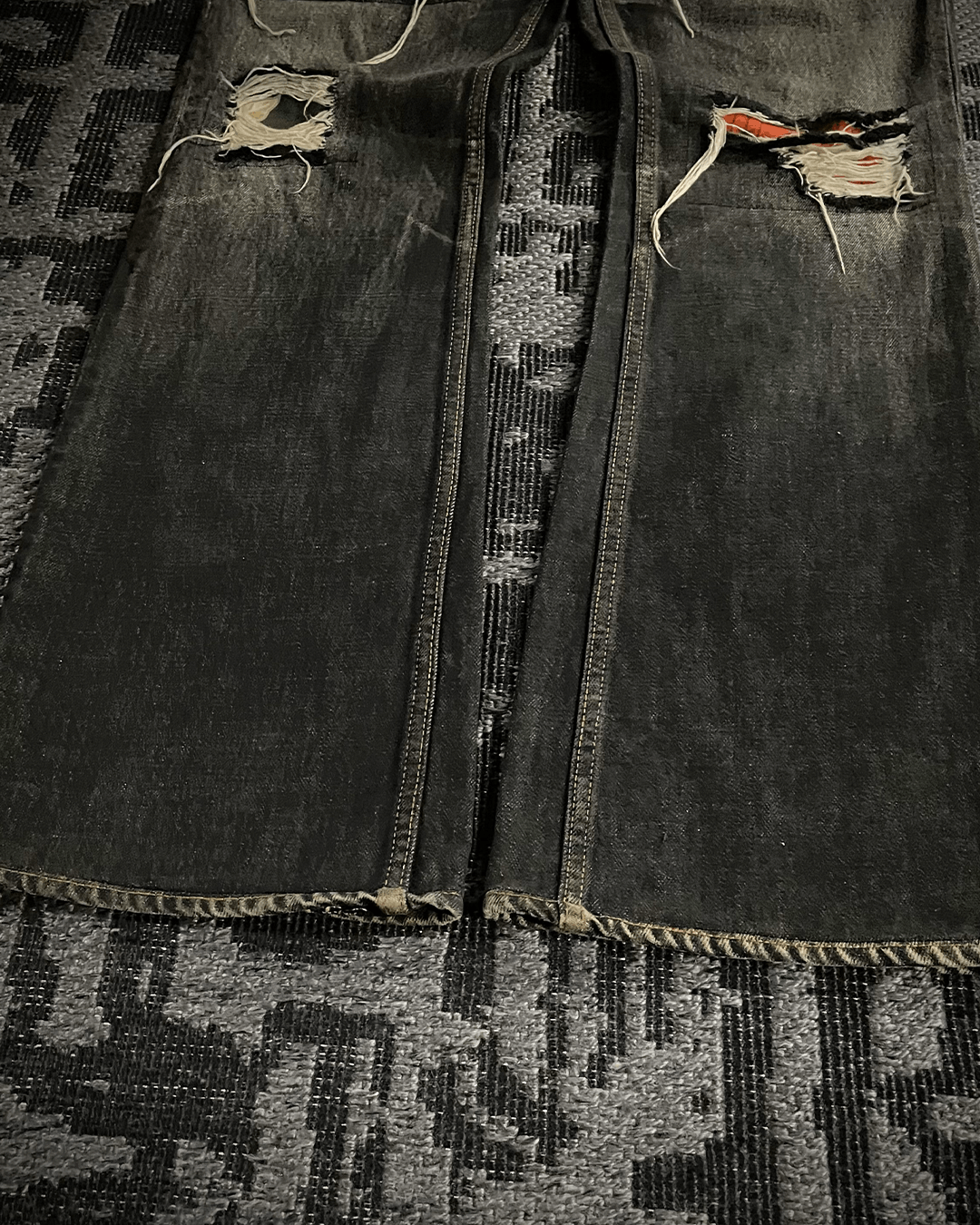 Y's for Men Y’s For Men Patchwork Distressed Flared Jeans Size US 32 / EU 48 - 6 Thumbnail