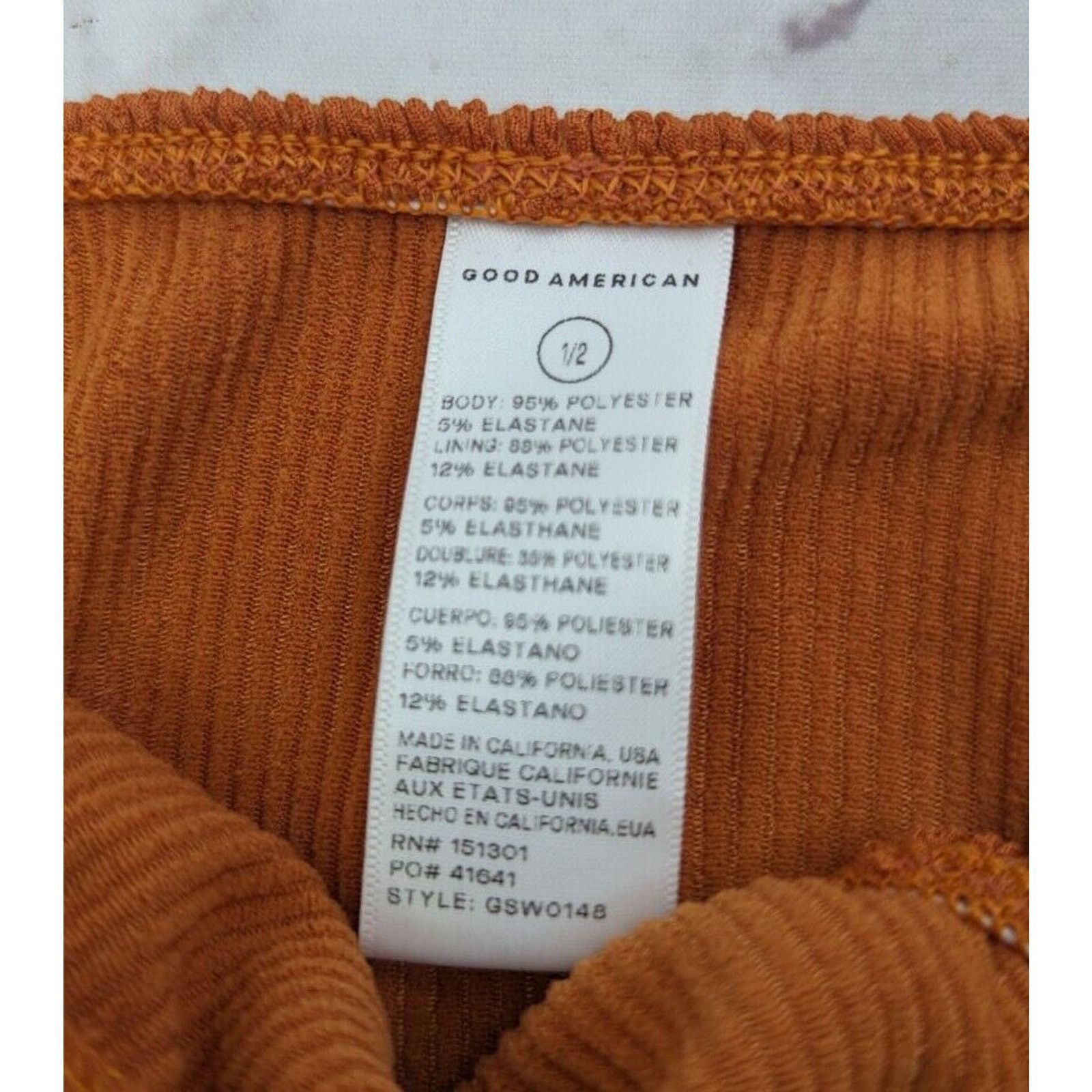 Good American Good American Swim Bottom Women S M Orange Cheeky Bikini Size S / US 4 / IT 40 - 3 Thumbnail