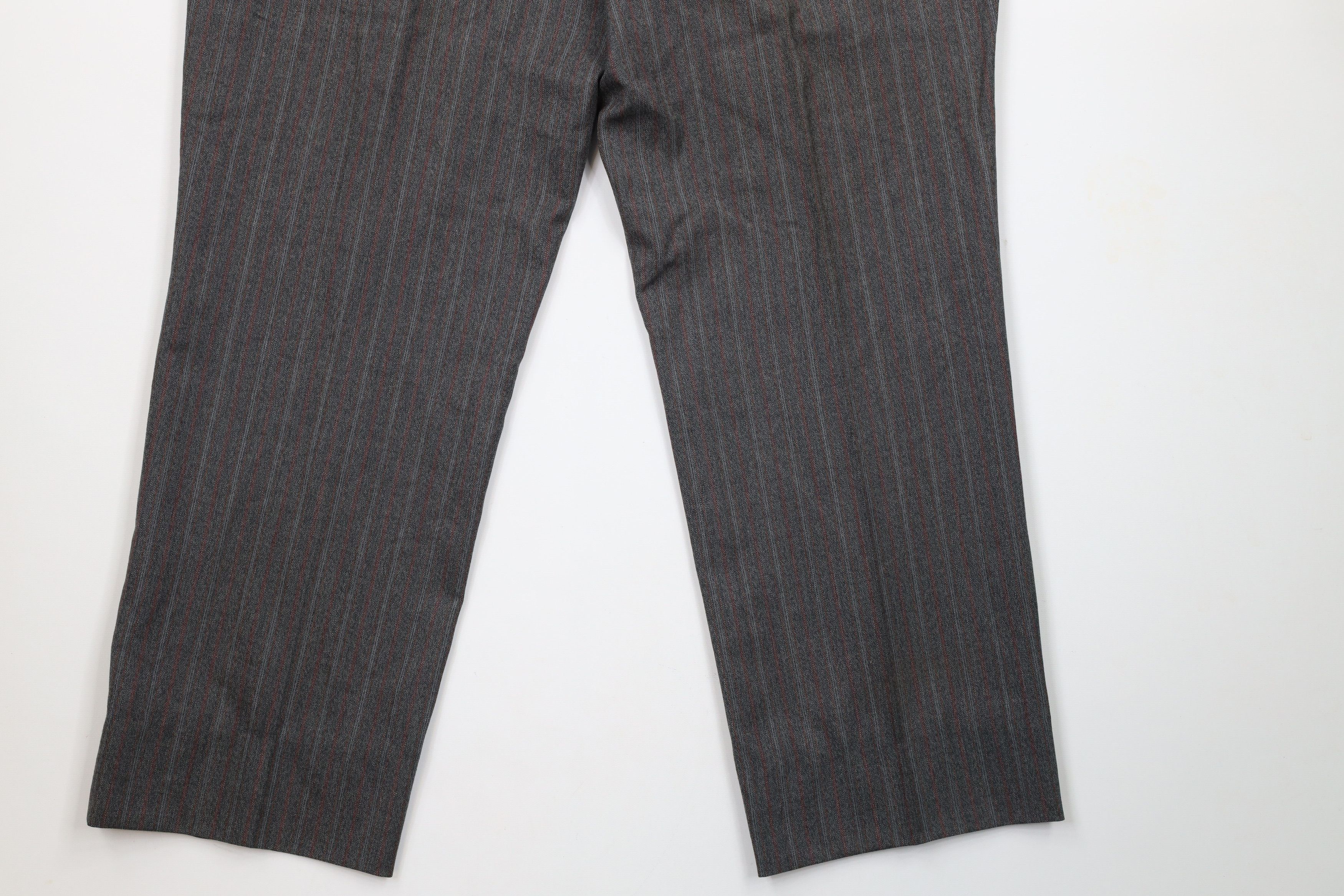 Vintage Vintage 70s Streetwear Wool Striped Bell Bottoms Pants USA Size US 40 / EU 56 - 14 Thumbnail
