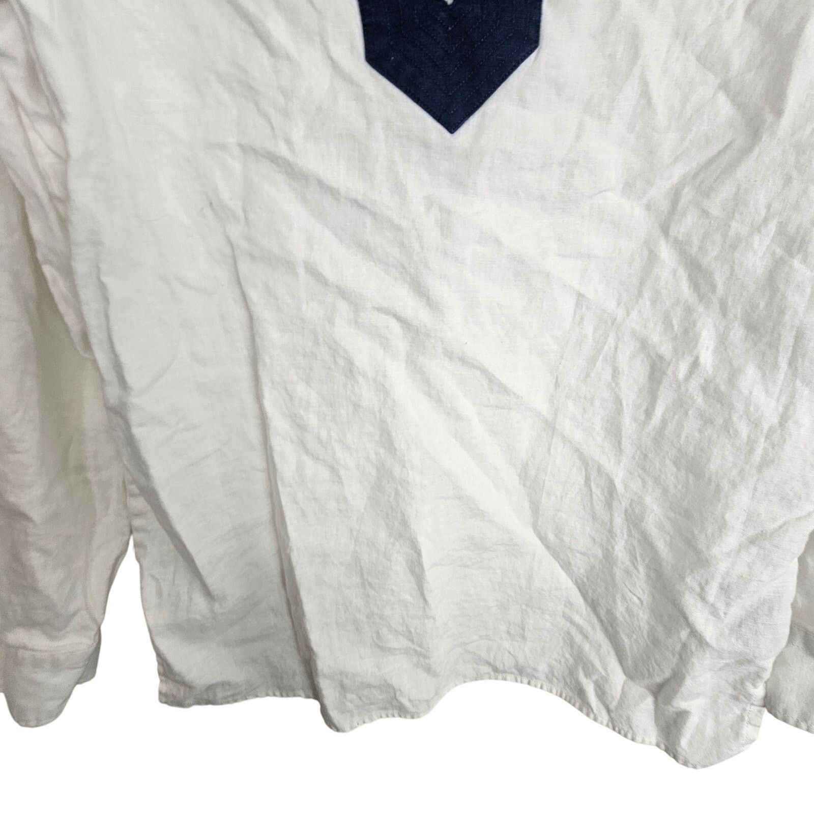 Lauren Ralph Lauren Lauren Ralph Lauren Women Linen Tunic S Lagenlook Coastal Size S / US 4 / IT 40 - 3 Thumbnail