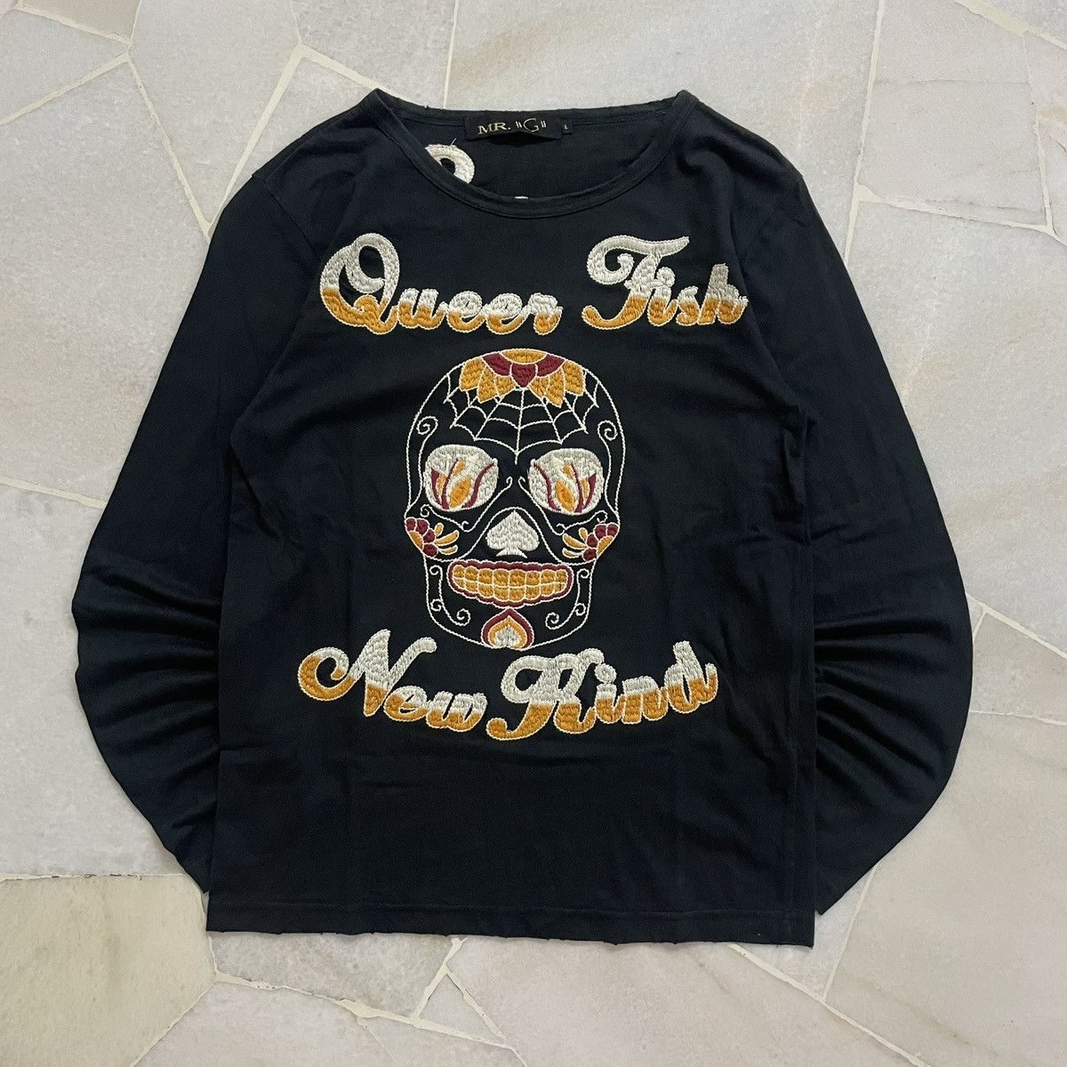 Ed Hardy LS Queer Fish New Kind Graphic & Skull Design Size US M / EU 48-50 / 2 - 2 Thumbnail