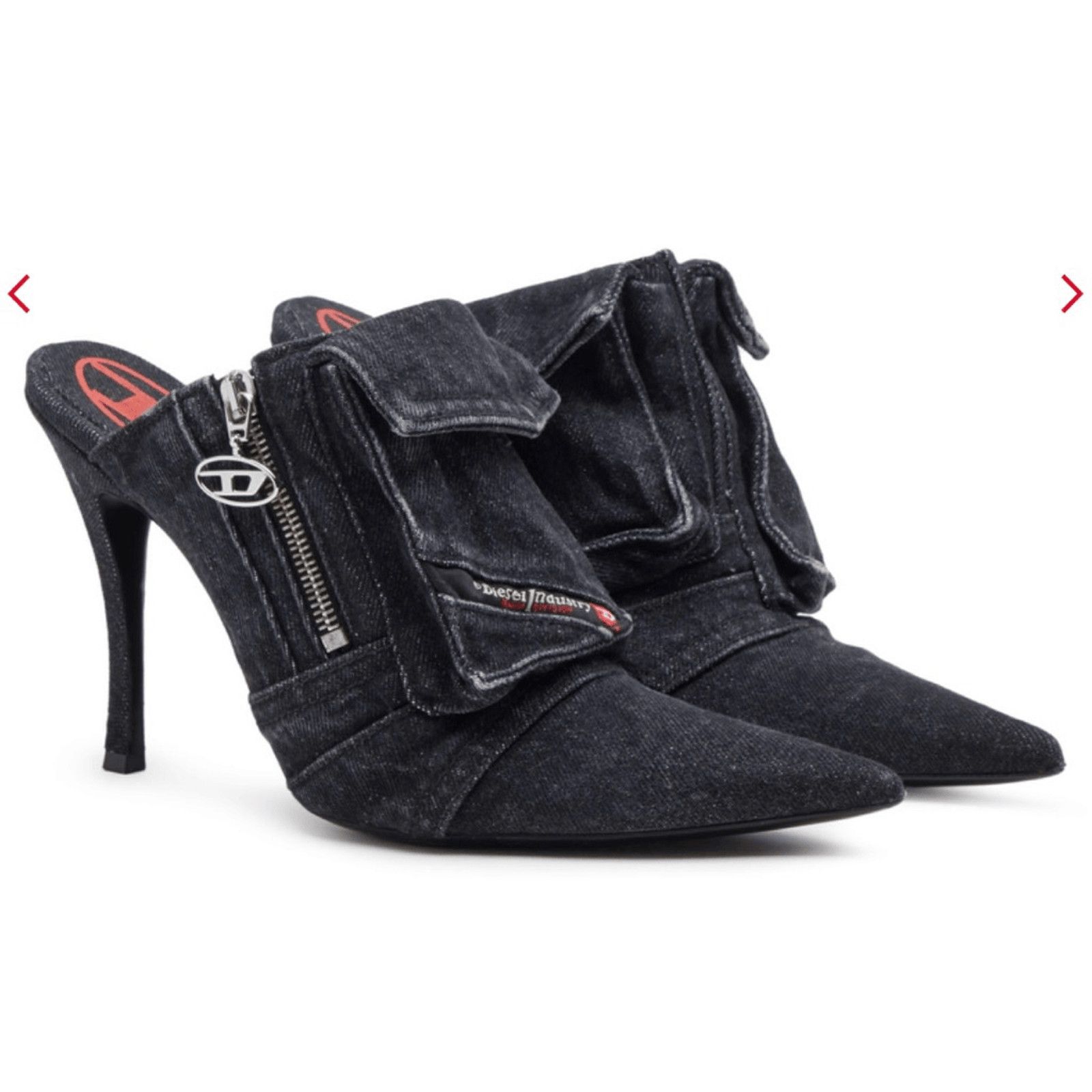 Diesel NWOT Diesel D-Venus Pocket Ml Denim Mule Size US 7.5 / IT 37.5 - 1 Thumbnail