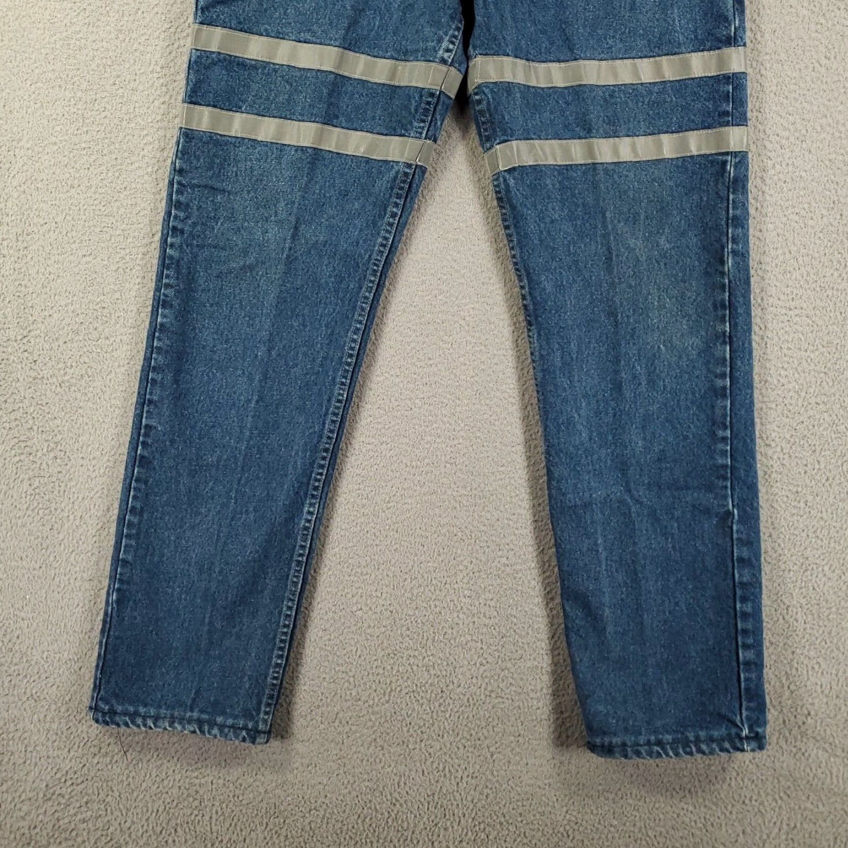 Denime Bulwark Jeans Adult 36x35 Blue Flame-Resistant Reflective Denim FR Workwear Mens Size US 36 / EU 52 - 2 Thumbnail