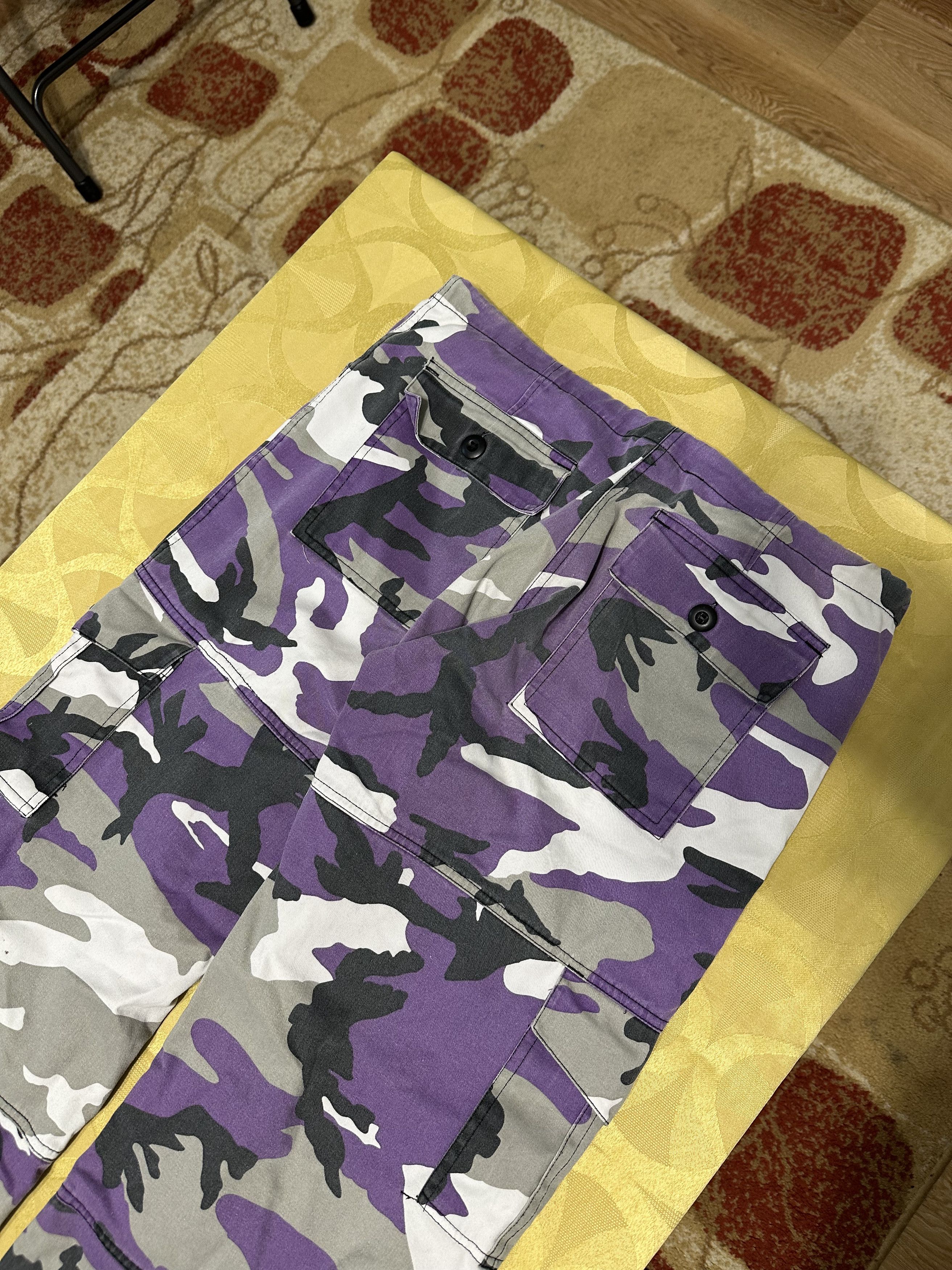 Other ❌LAST DROP ❌Camo Wide Leg Cargo Pants, Military Style Pants Size US 30 / EU 46 - 6 Thumbnail