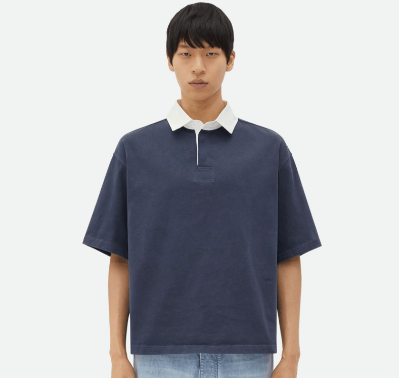 Bottega Veneta Relaxed Fit Washed-Out Polo Size US L / EU 52-54 / 3 - 1 Thumbnail